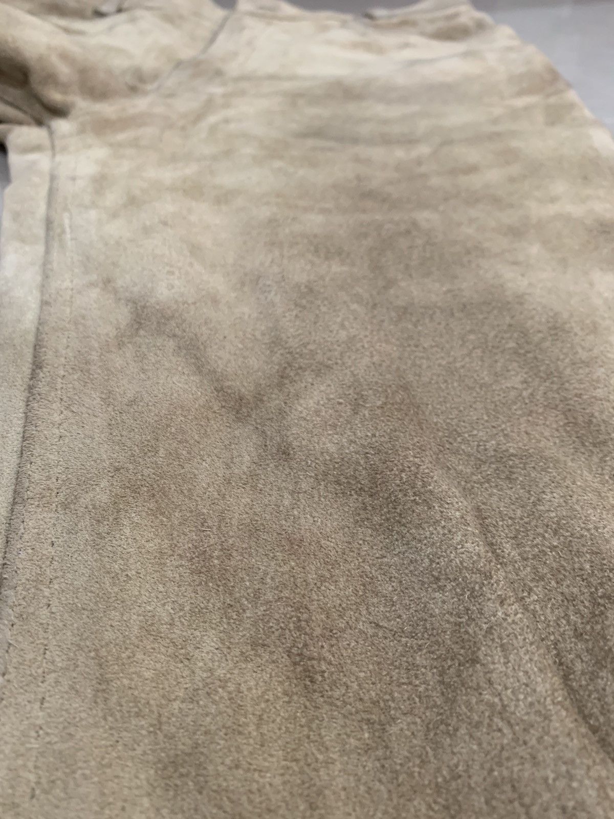 Japanese Brand × Leather × Vintage Vintage B.B.H Cow Skin Genuine Suede Leather Pants Size US 28 / EU 44 - 11 Thumbnail
