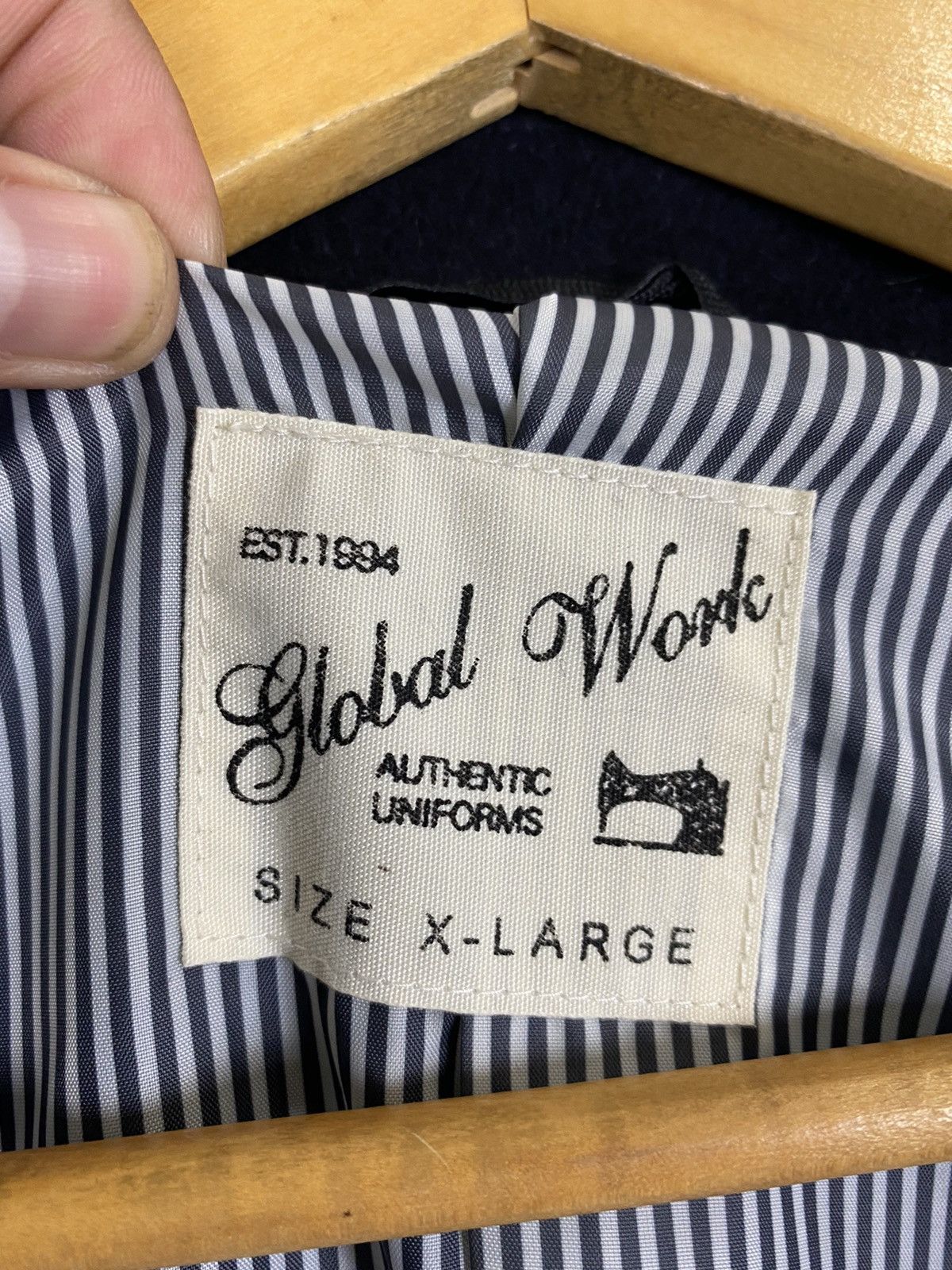 Global Work GLOBAL WORK NAVY PEA COAT Size US XL / EU 56 / 4 - 8 Thumbnail