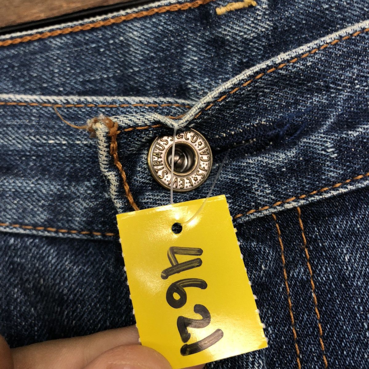 Levi's Vtg Levis Strauss Blue Denim Jeans Pants #4621DL Size US 34 / EU 50 - 5 Thumbnail