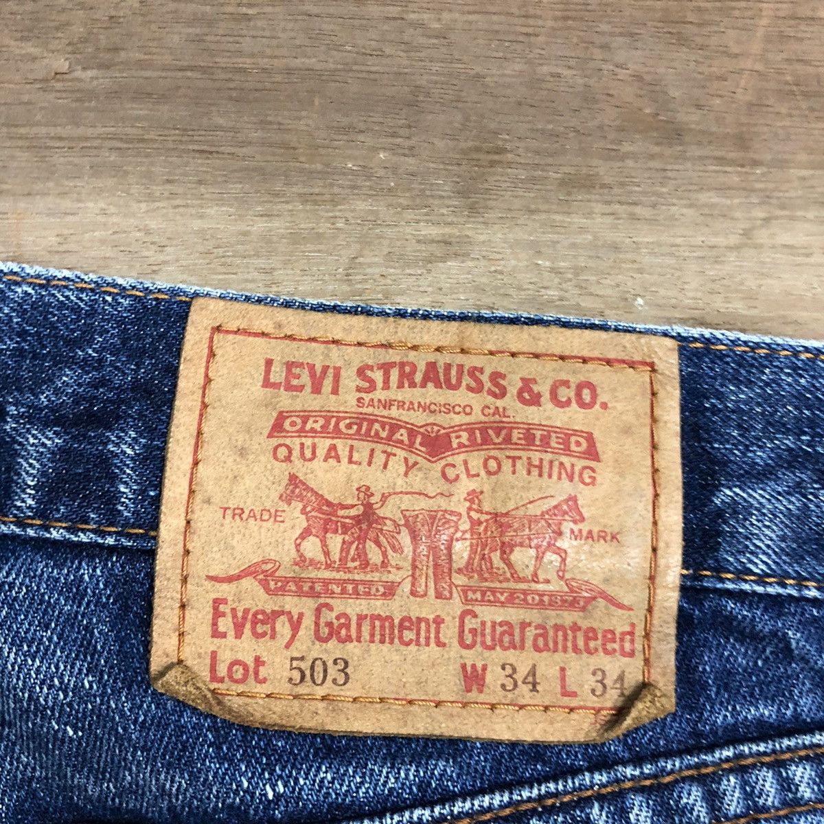 Levi's Vtg Levis Strauss Blue Denim Jeans Pants #4621DL Size US 34 / EU 50 - 14 Thumbnail