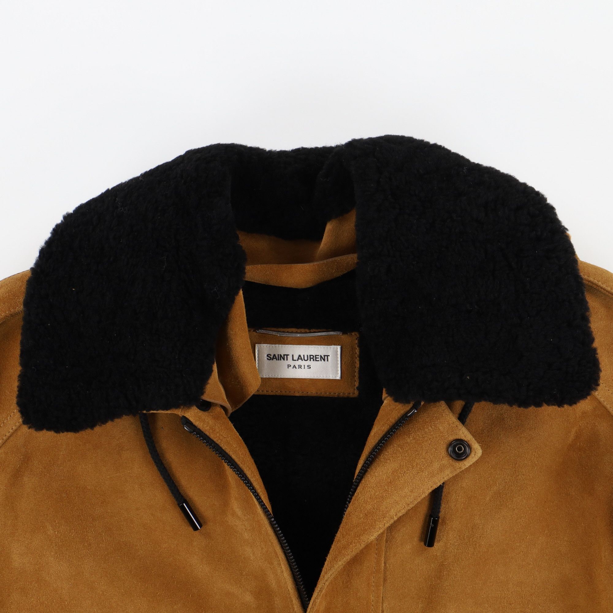 Saint Laurent Paris Tan Suede Shearling Hooded Parka Size US S / EU 44-46 / 1 - 4 Thumbnail