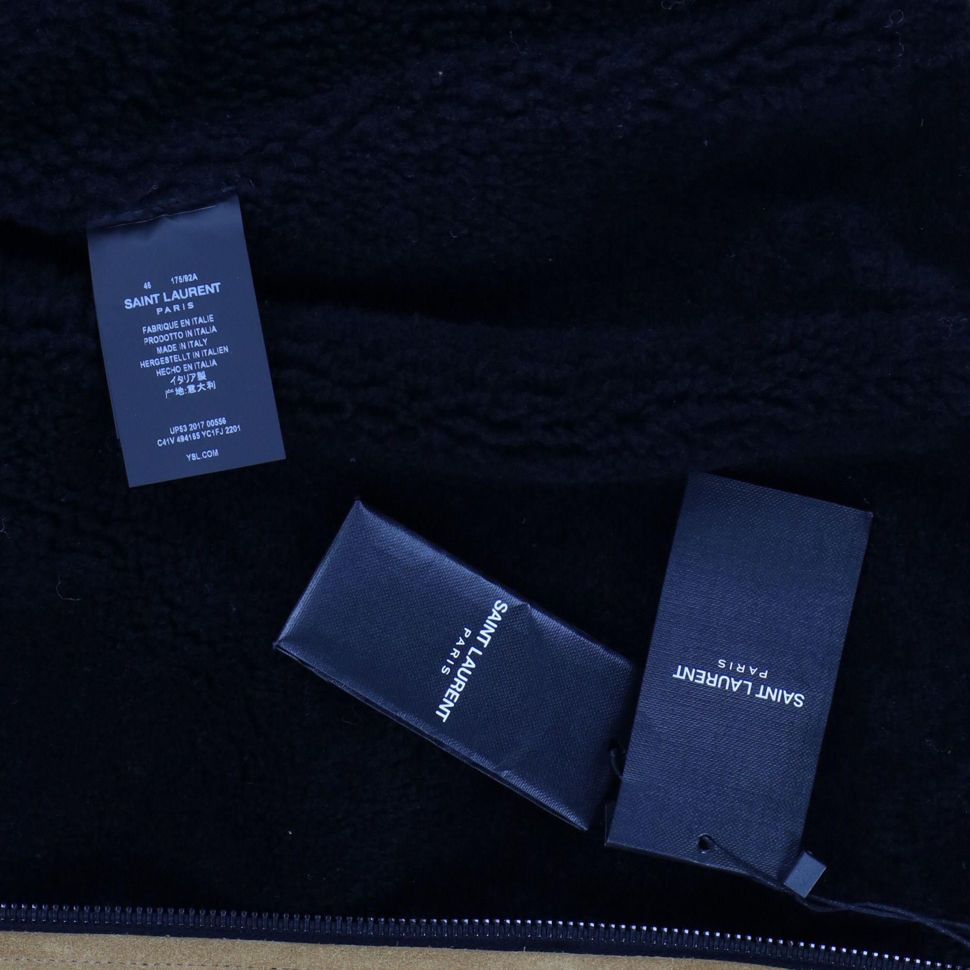 Saint Laurent Paris Tan Suede Shearling Hooded Parka Size US S / EU 44-46 / 1 - 6 Thumbnail