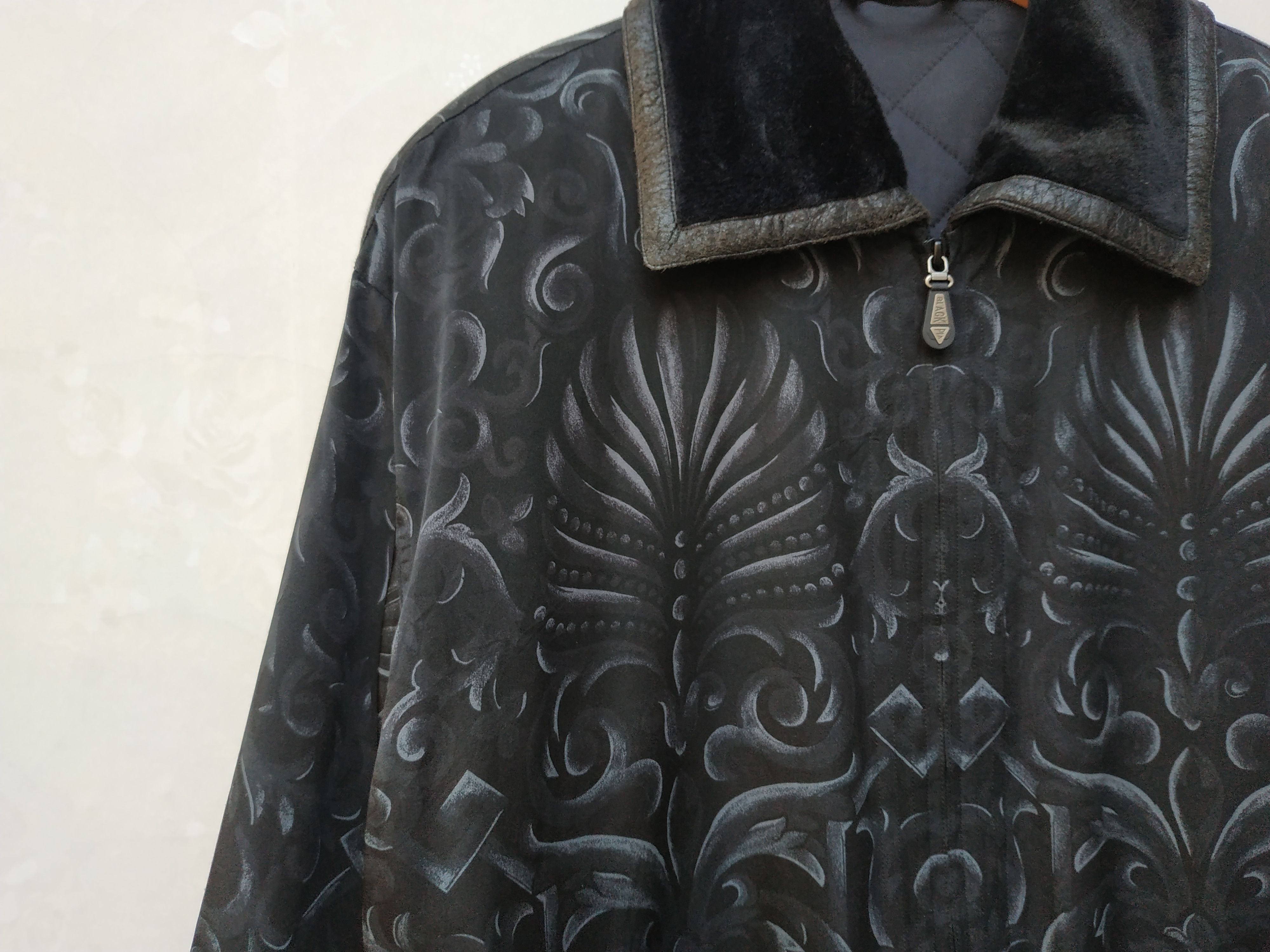 Japanese Brand 90's Made In Japan Black PIA Ethnic Bomber Jacket Size US L / EU 52-54 / 3 - 6 Thumbnail