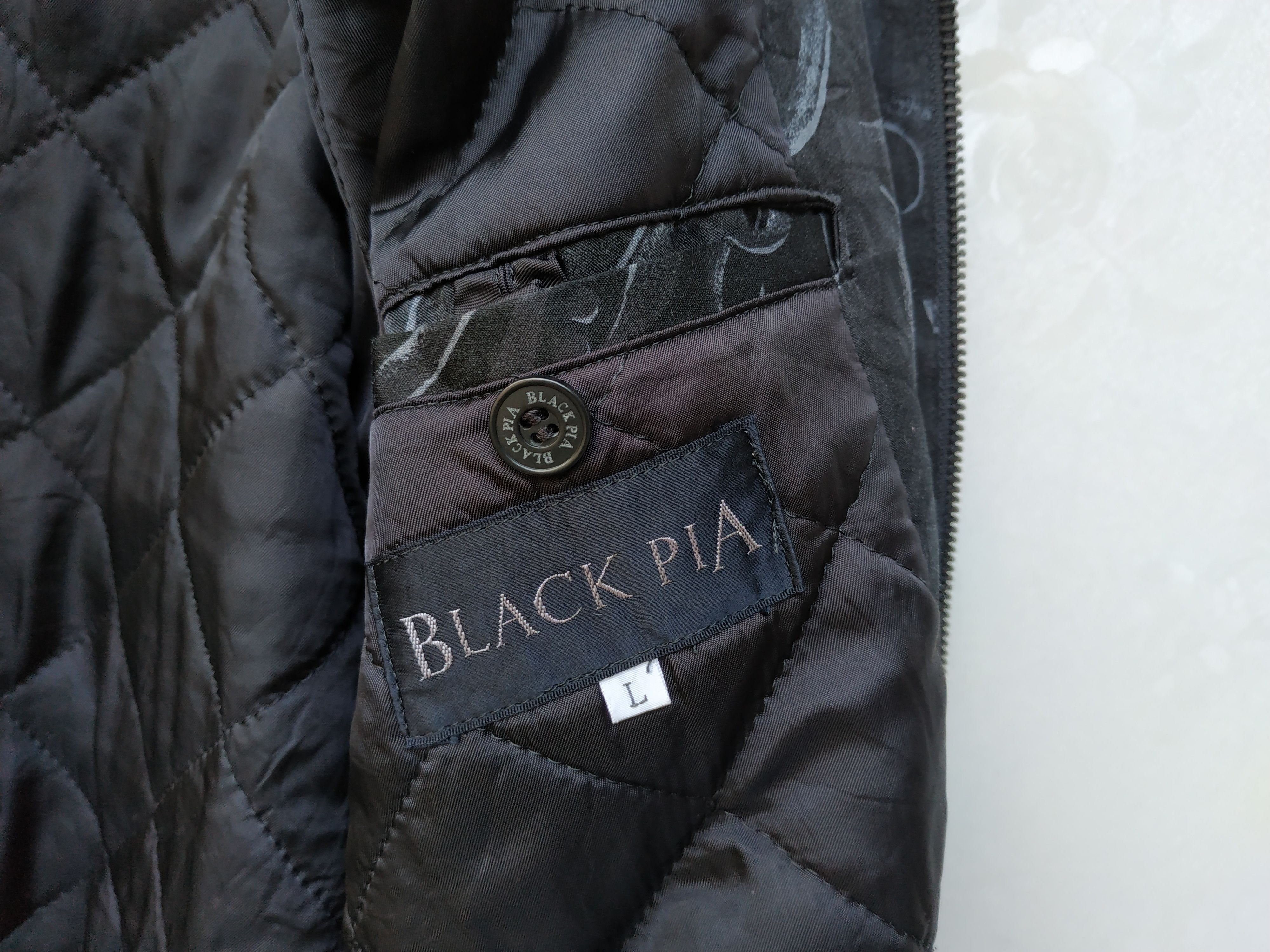 Japanese Brand 90's Made In Japan Black PIA Ethnic Bomber Jacket Size US L / EU 52-54 / 3 - 11 Thumbnail