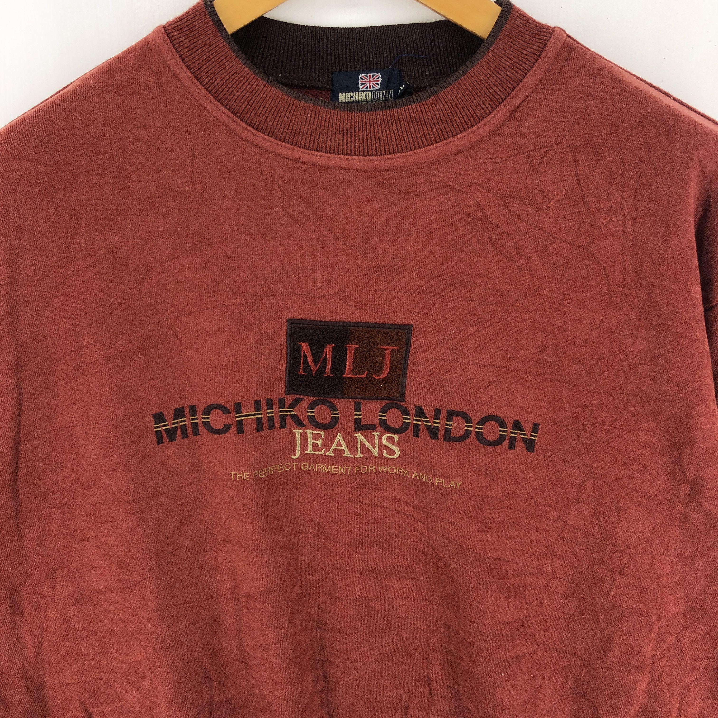 Japanese Brand MICHIKO LONDON JEANS Crew Neck Sweatshirt #1776-52 Size US L / EU 52-54 / 3 - 2 Thumbnail