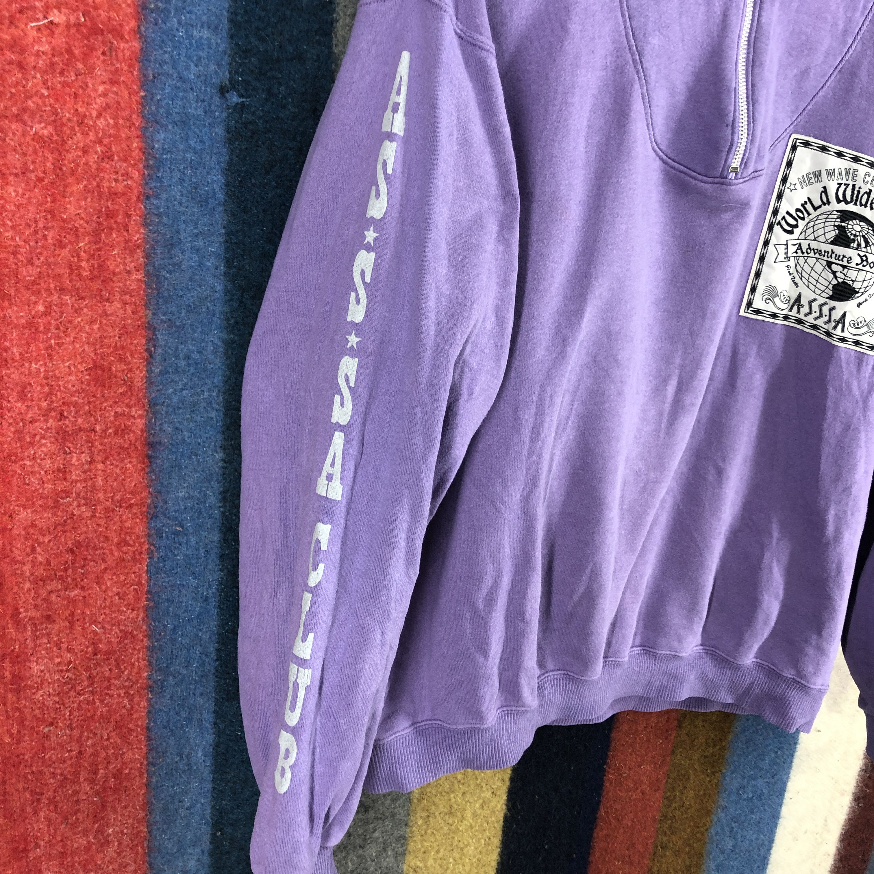 Japanese Brand Vintage ASSSA CLUB Turtle Neck Sweatshirt #0348/O Size US M / EU 48-50 / 2 - 4 Thumbnail
