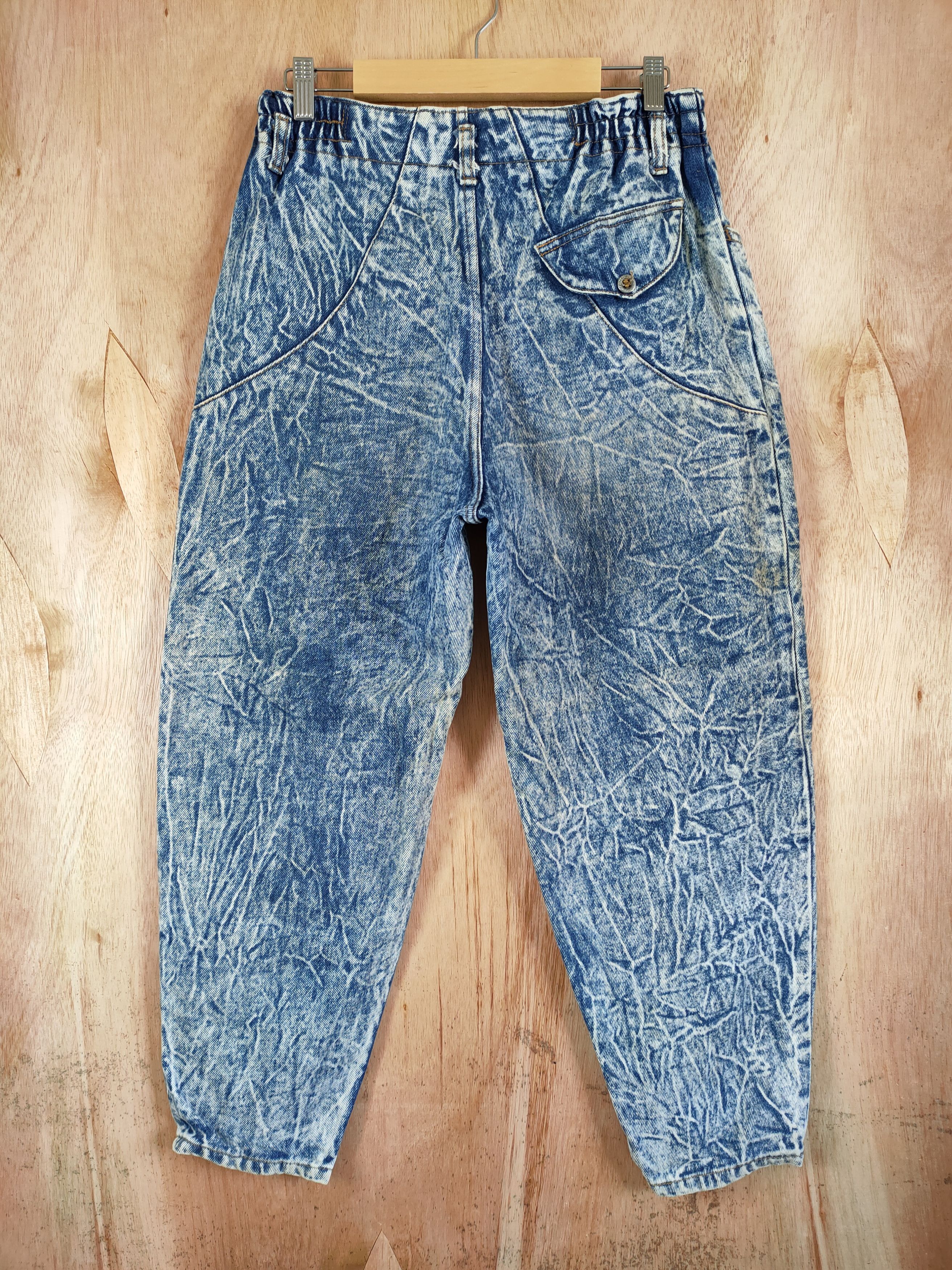 Japanese Brand × Vintage VALMAN BAGGY DENIM JEANS BLUE ASID WASH Size US 26 / EU 42 - 5 Thumbnail