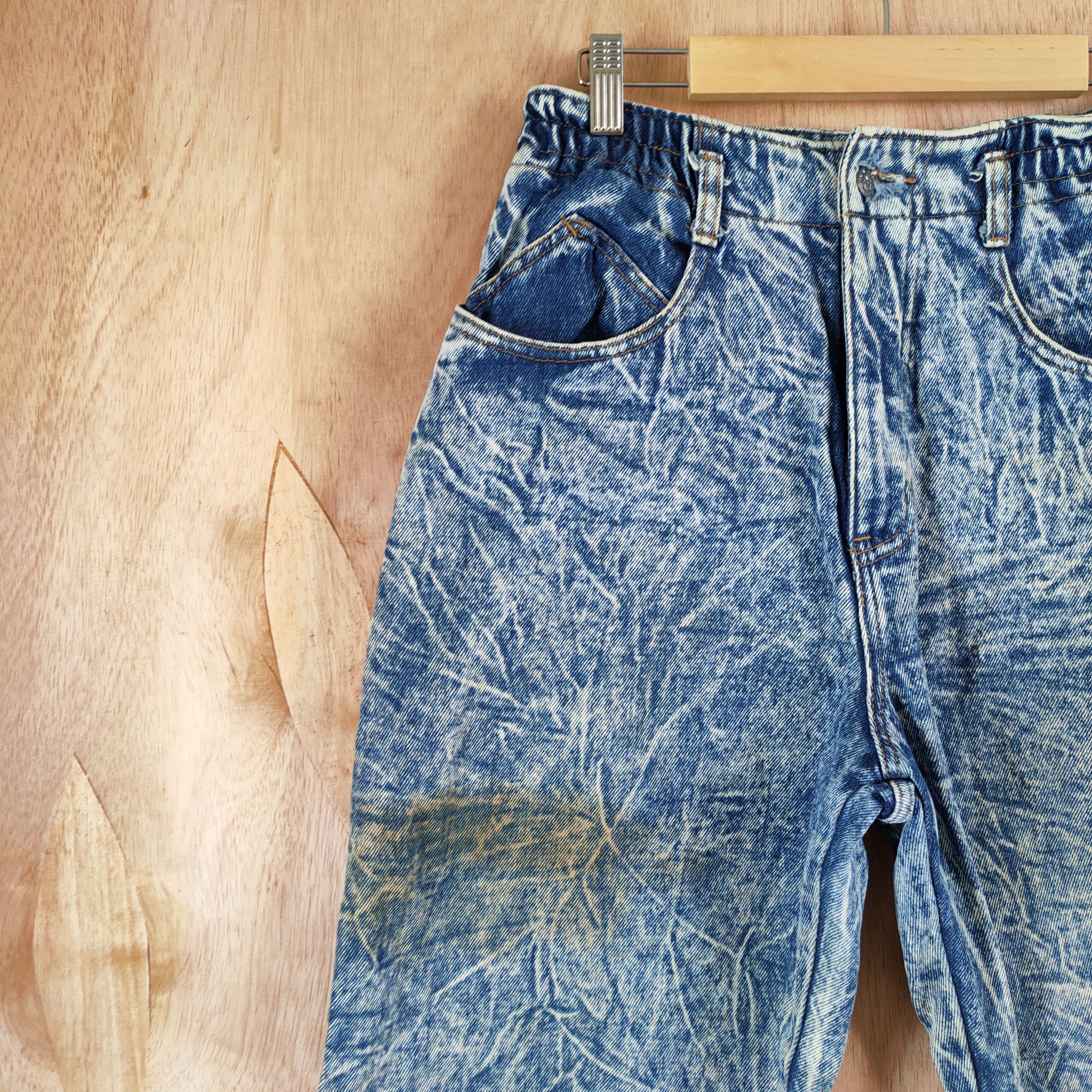 Japanese Brand × Vintage VALMAN BAGGY DENIM JEANS BLUE ASID WASH Size US 26 / EU 42 - 7 Thumbnail