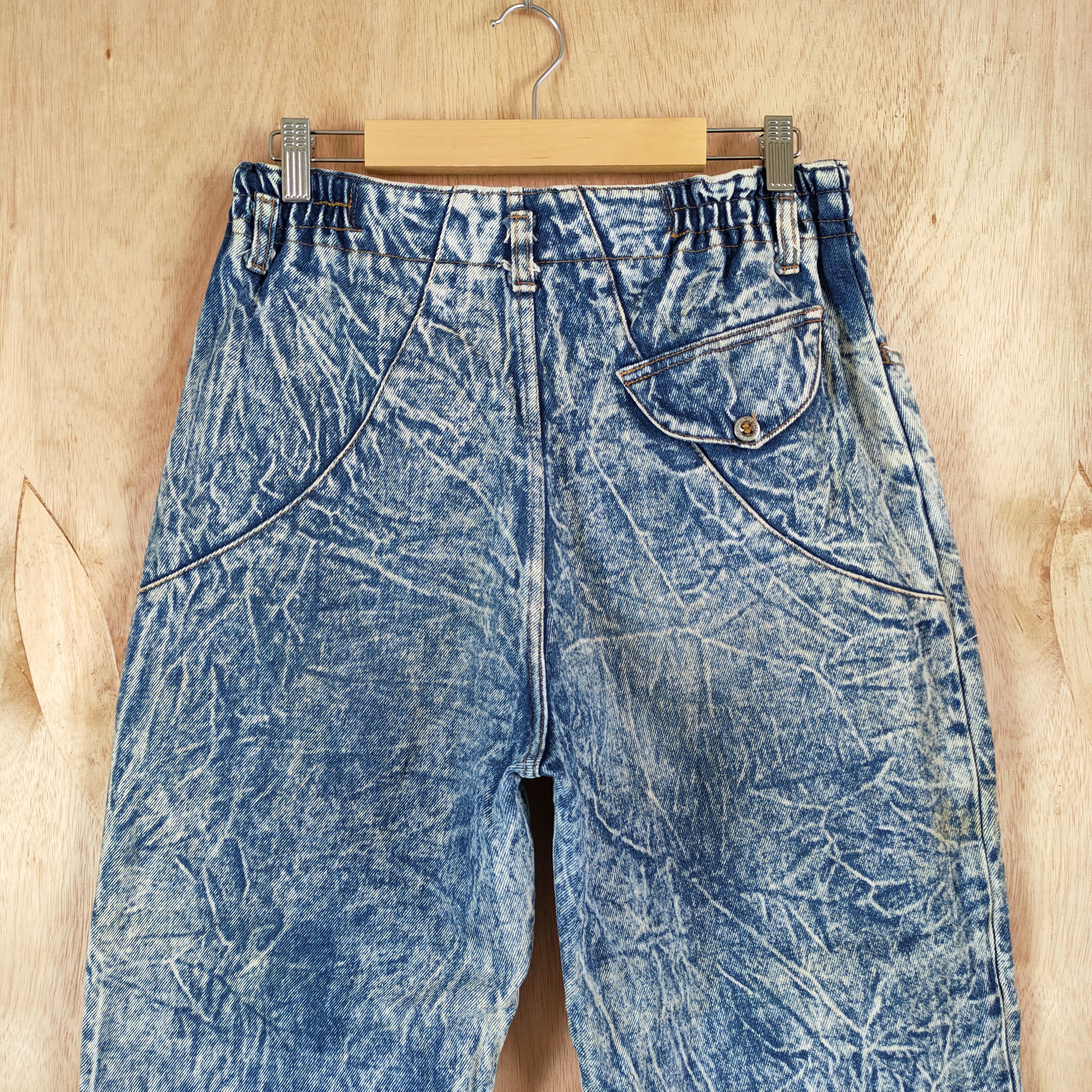 Japanese Brand × Vintage VALMAN BAGGY DENIM JEANS BLUE ASID WASH Size US 26 / EU 42 - 8 Thumbnail
