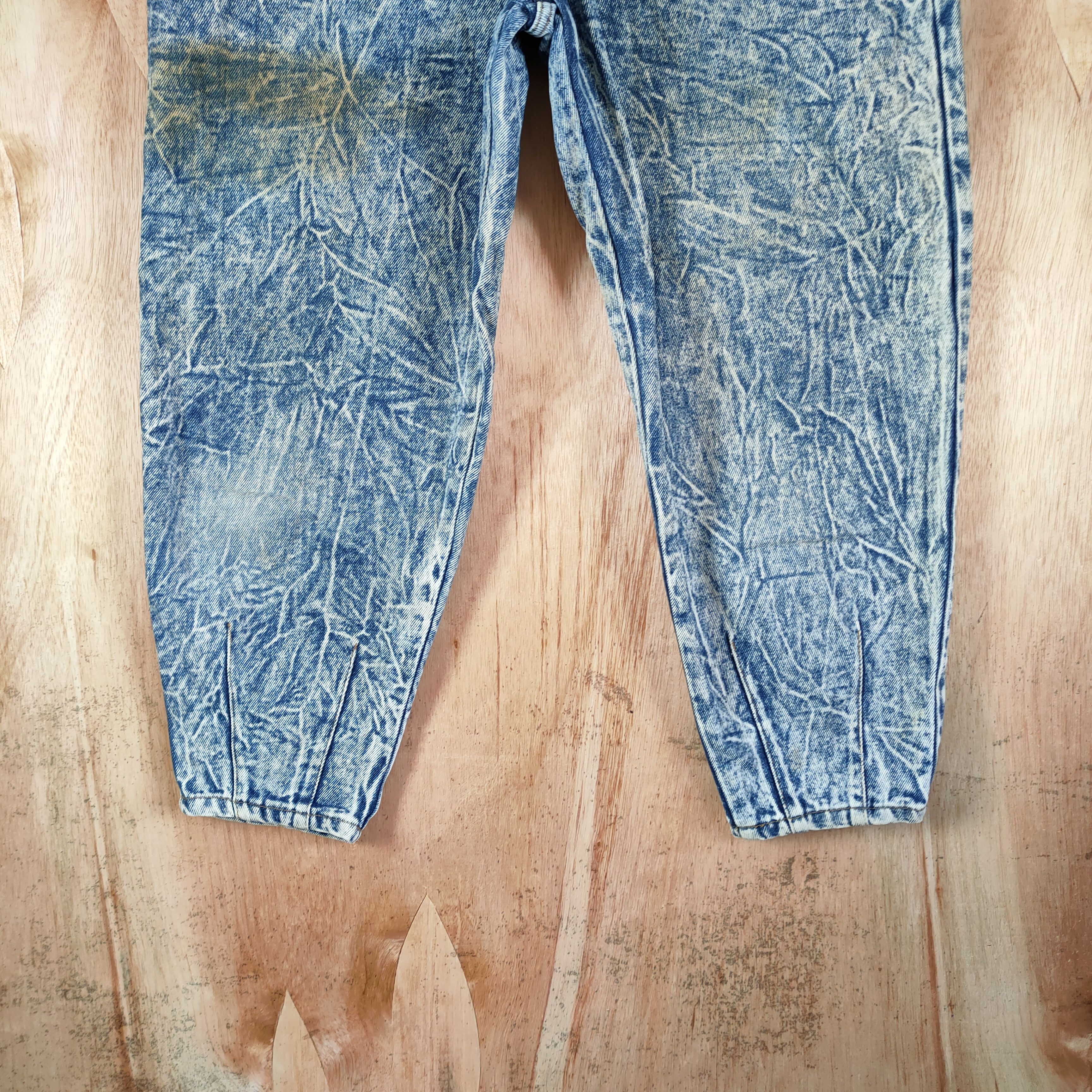 Japanese Brand × Vintage VALMAN BAGGY DENIM JEANS BLUE ASID WASH Size US 26 / EU 42 - 3 Thumbnail