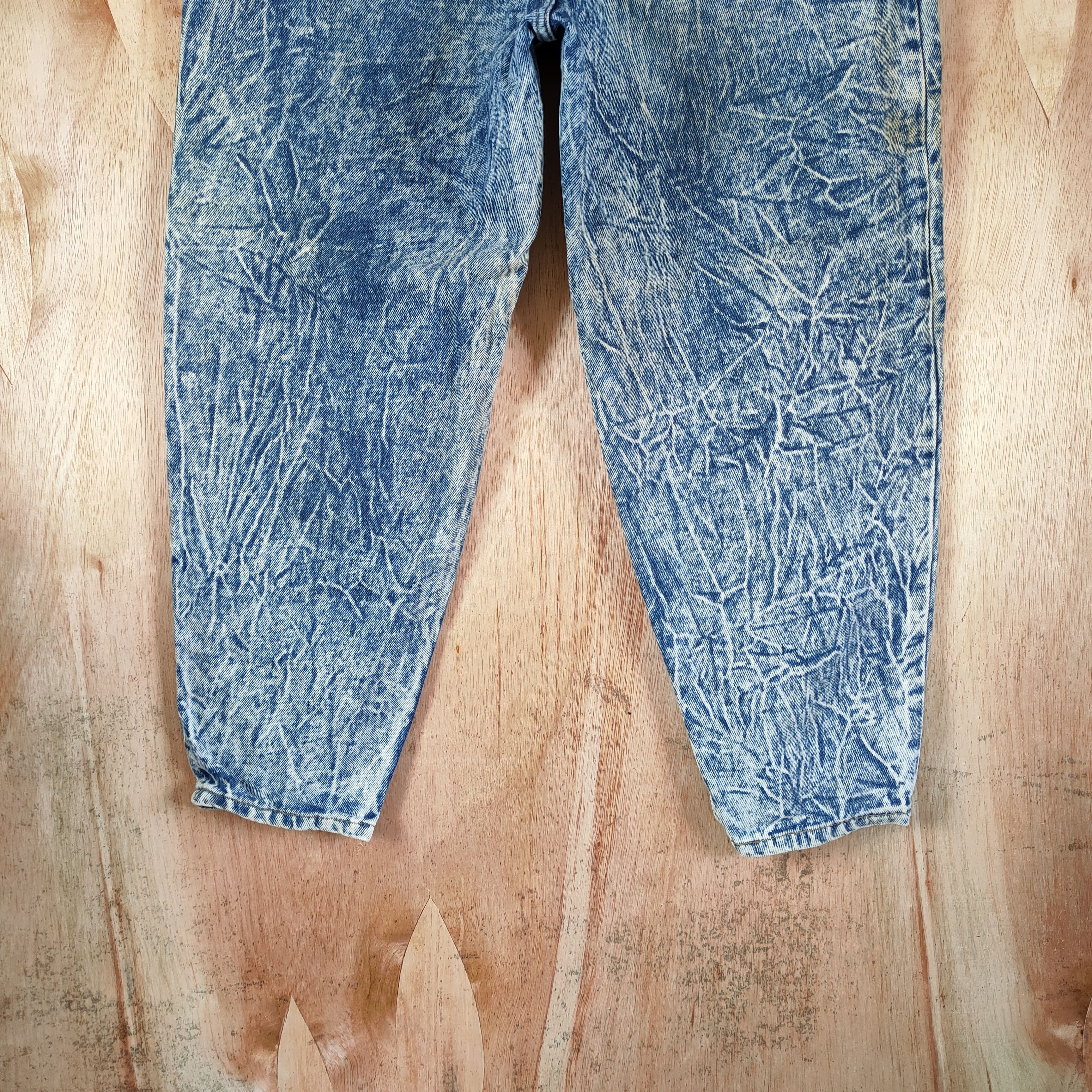 Japanese Brand × Vintage VALMAN BAGGY DENIM JEANS BLUE ASID WASH Size US 26 / EU 42 - 9 Thumbnail