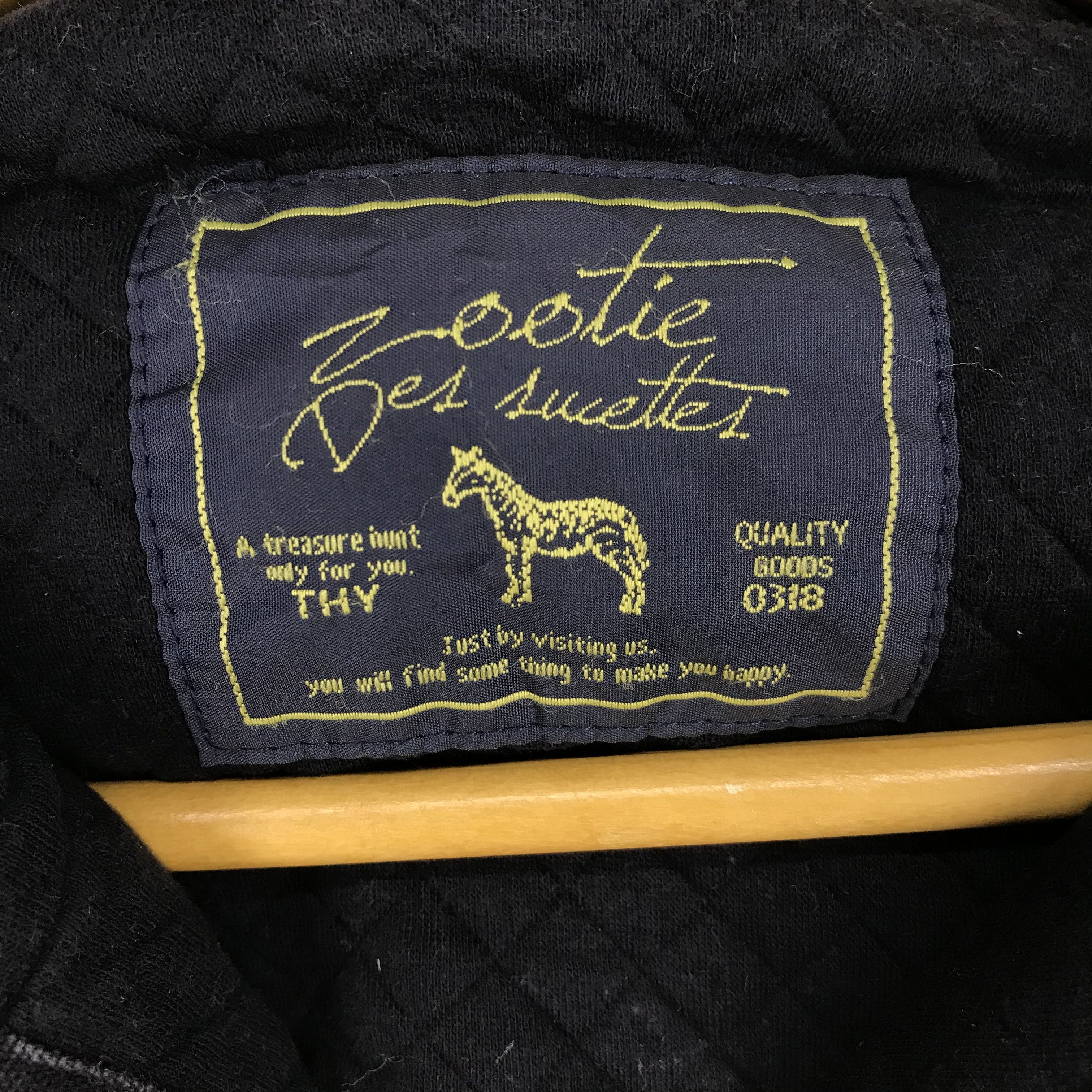 Japanese Brand ZOOTIE DES SUCETTES Plain Quilted Hoodie #2391-83 Size XS / US 0-2 / IT 36-38 - 5 Thumbnail