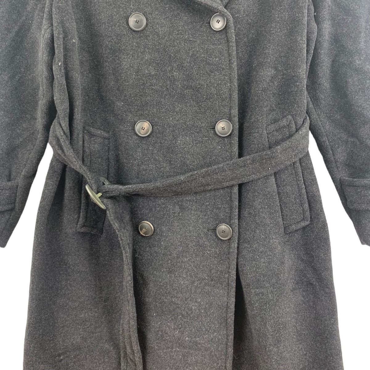 Designer × Vintage Designer Max Mara Co Wool Trench Jacket Size S / US 4 / IT 40 - 3 Thumbnail