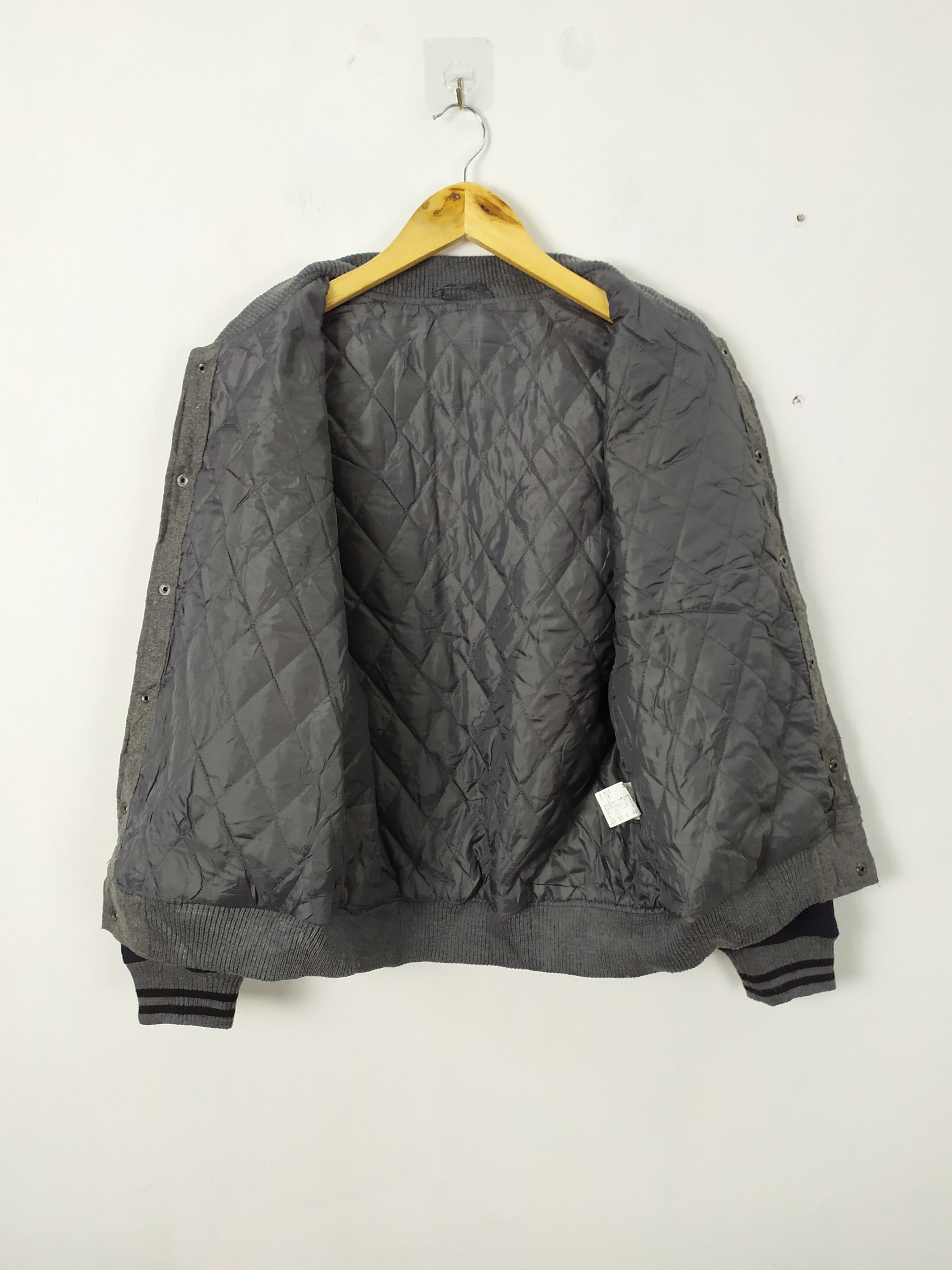 Harris Tweed HARRIS TWEED WOOL VARSITY JACKET Size US M / EU 48-50 / 2 - 9 Thumbnail