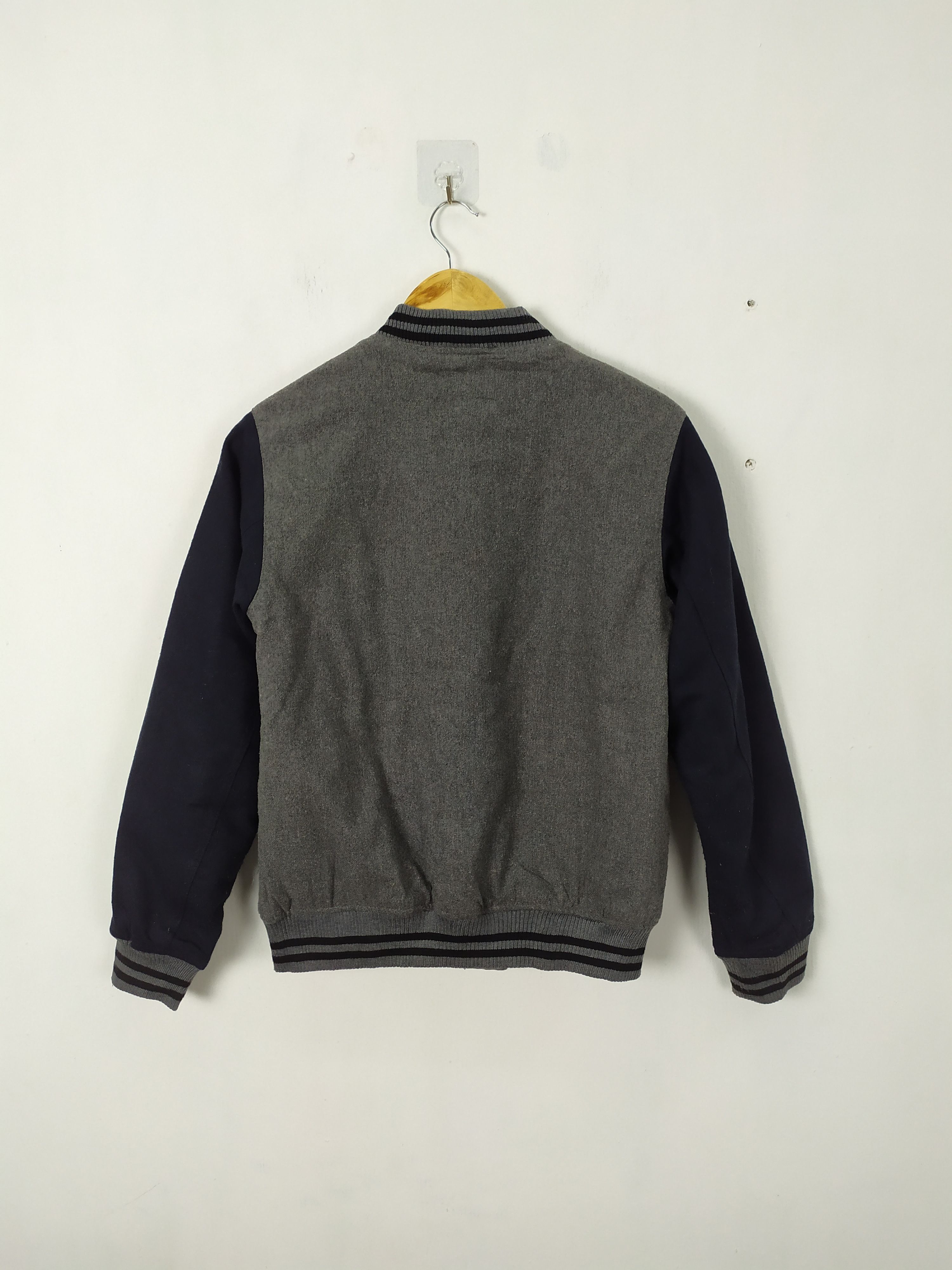 Harris Tweed HARRIS TWEED WOOL VARSITY JACKET Size US M / EU 48-50 / 2 - 10 Thumbnail