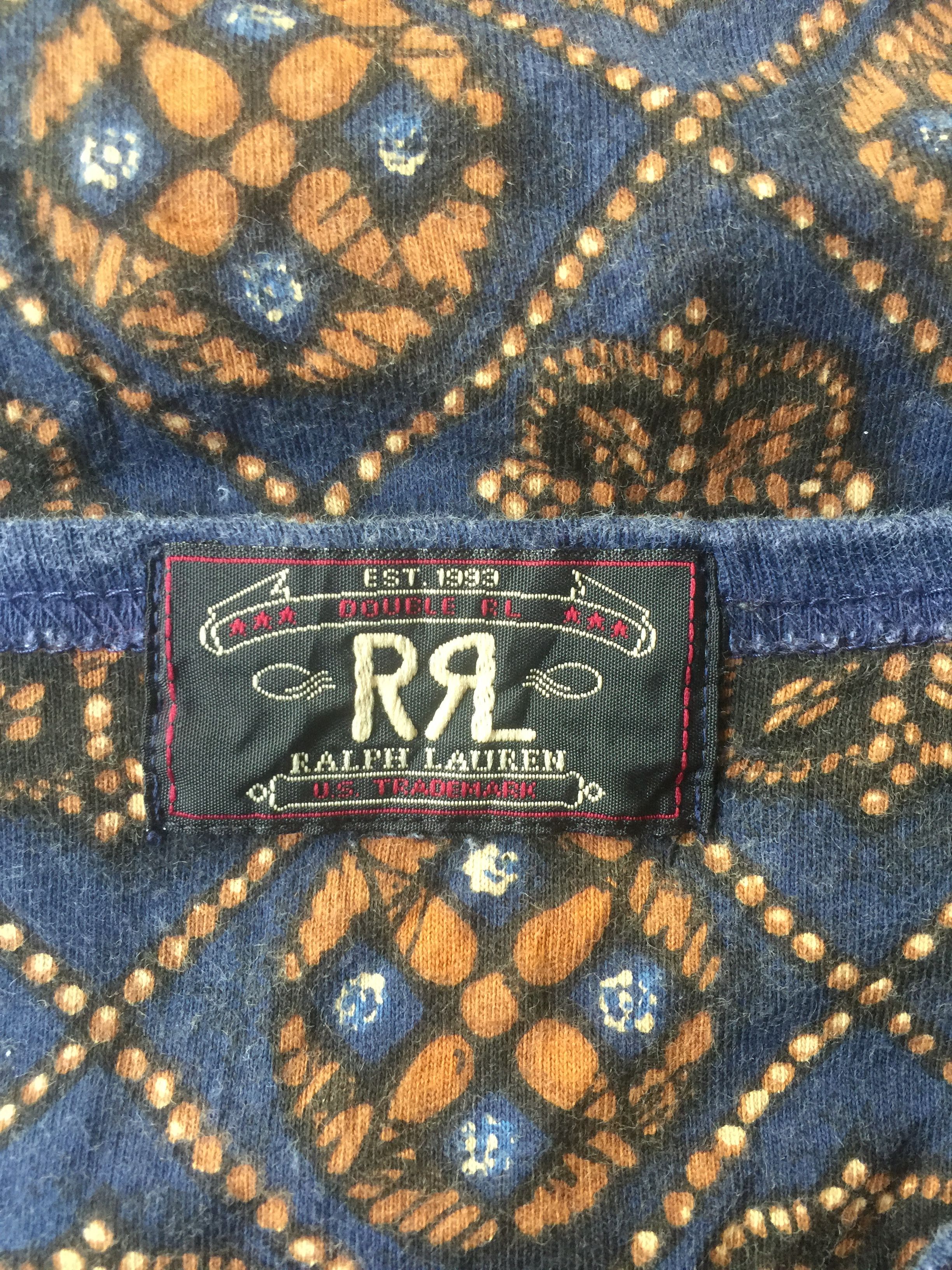 Polo Ralph Lauren Double RL Rrl Nice Design Native Tee Size US S / EU 44-46 / 1 - 5 Thumbnail