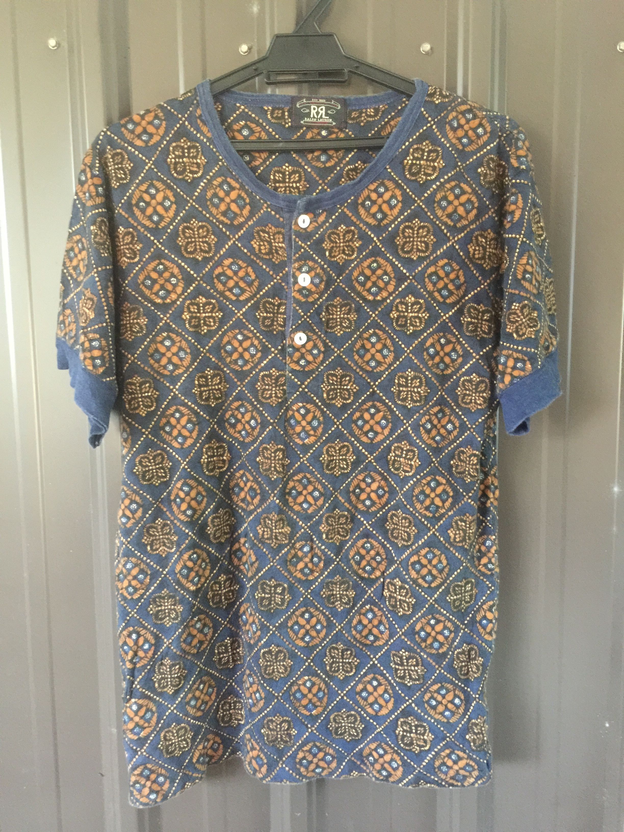Polo Ralph Lauren Double RL Rrl Nice Design Native Tee Size US S / EU 44-46 / 1 - 1 Thumbnail