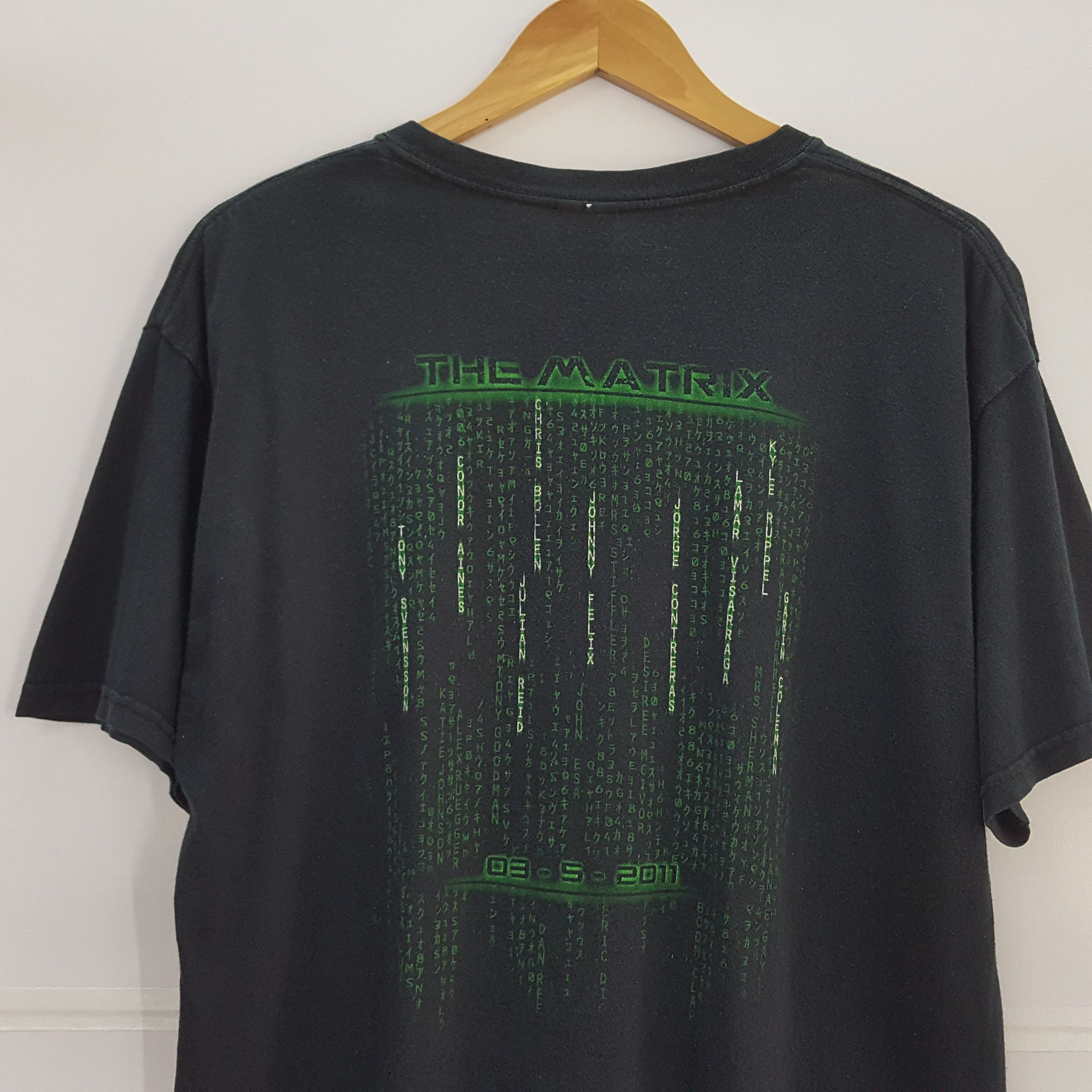 Vintage Vintage THE MATRIX movie style design t-shirt Size US L / EU 52-54 / 3 - 5 Thumbnail