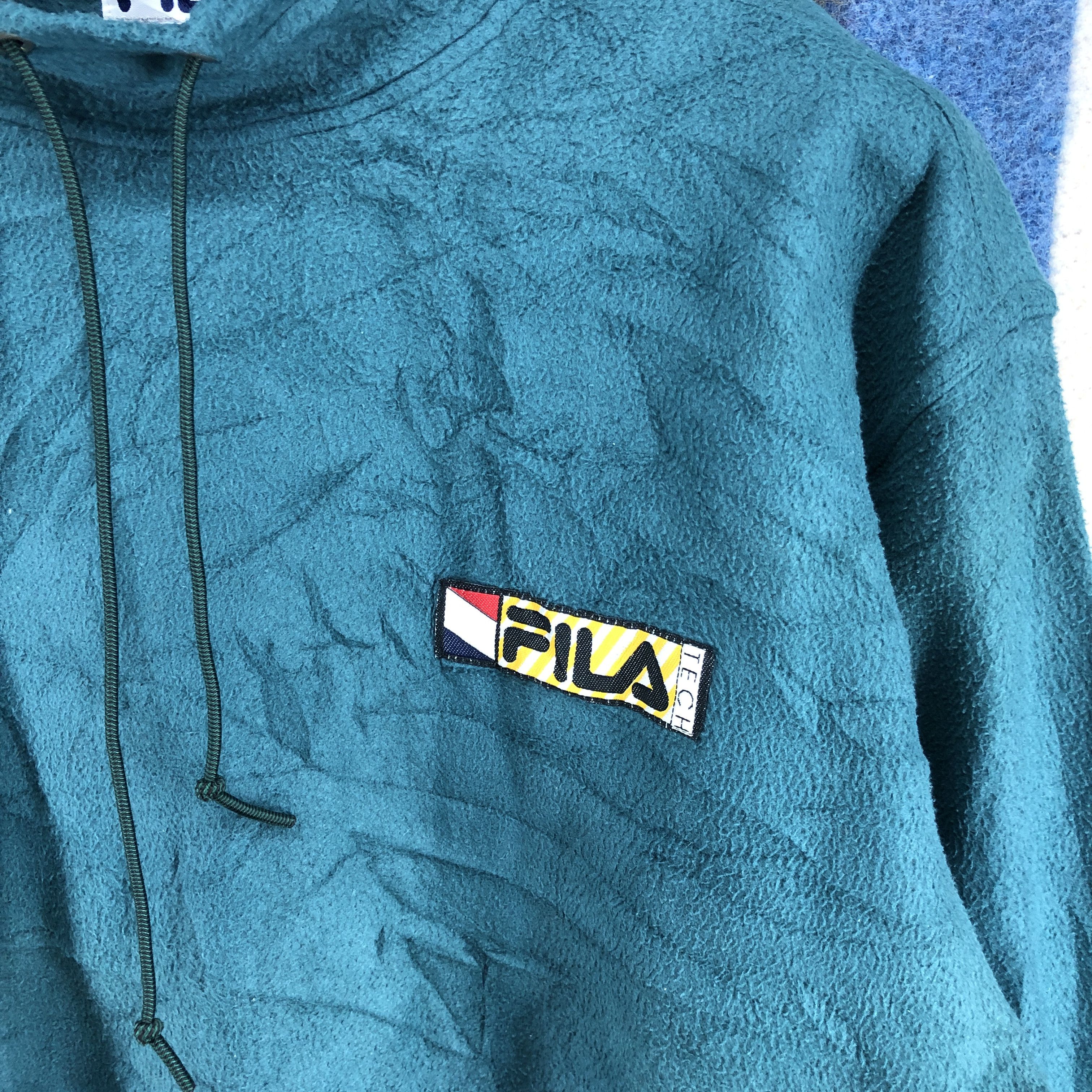 Fila Vintage FILA TECH Turtle Neck Fleece Jumper #0127/G Size US M / EU 48-50 / 2 - 2 Thumbnail