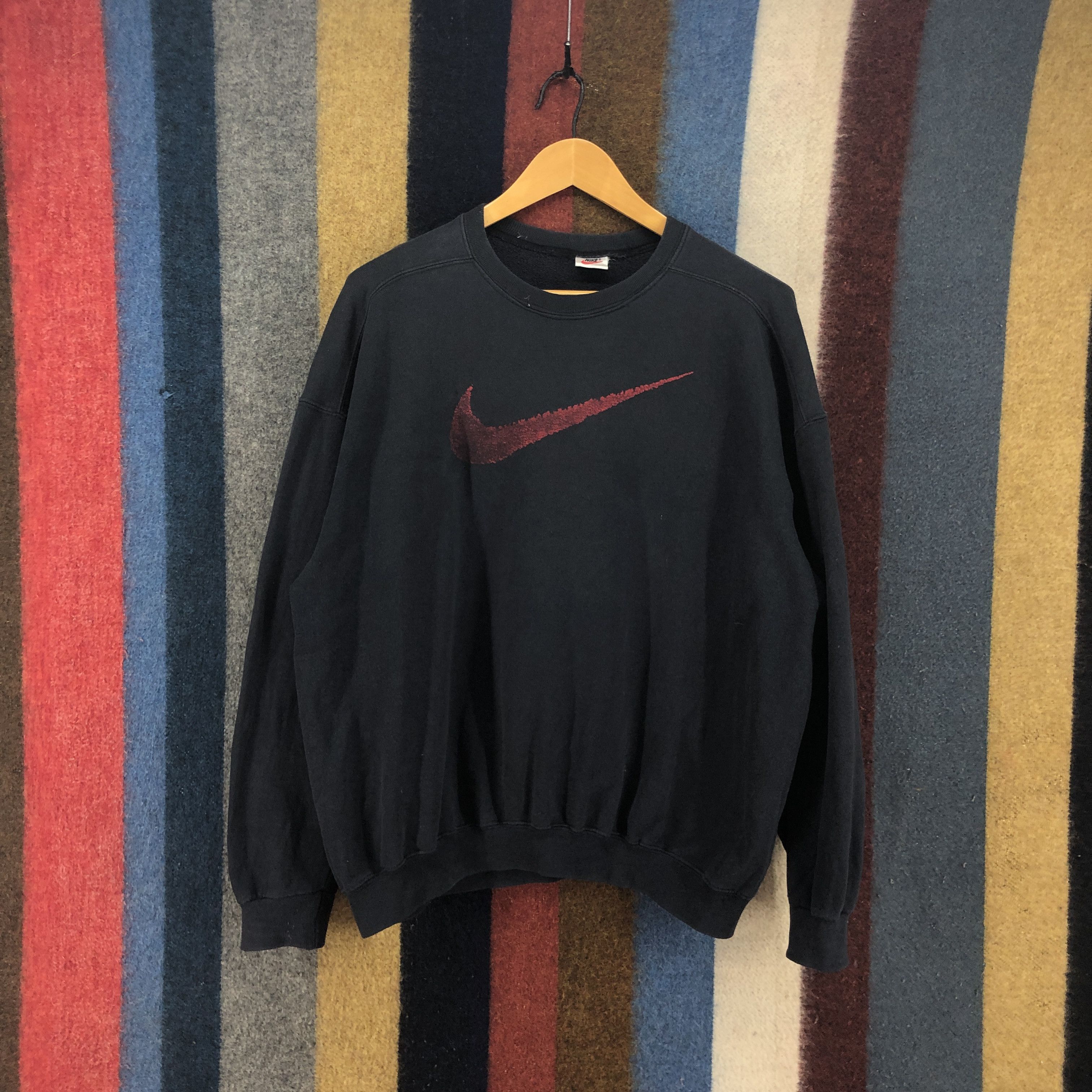 Nike 90s Vintage NIKE SILVER LABEL Crew Neck Sweatshirt #0598/Z Size US XL / EU 56 / 4 - 1 Thumbnail