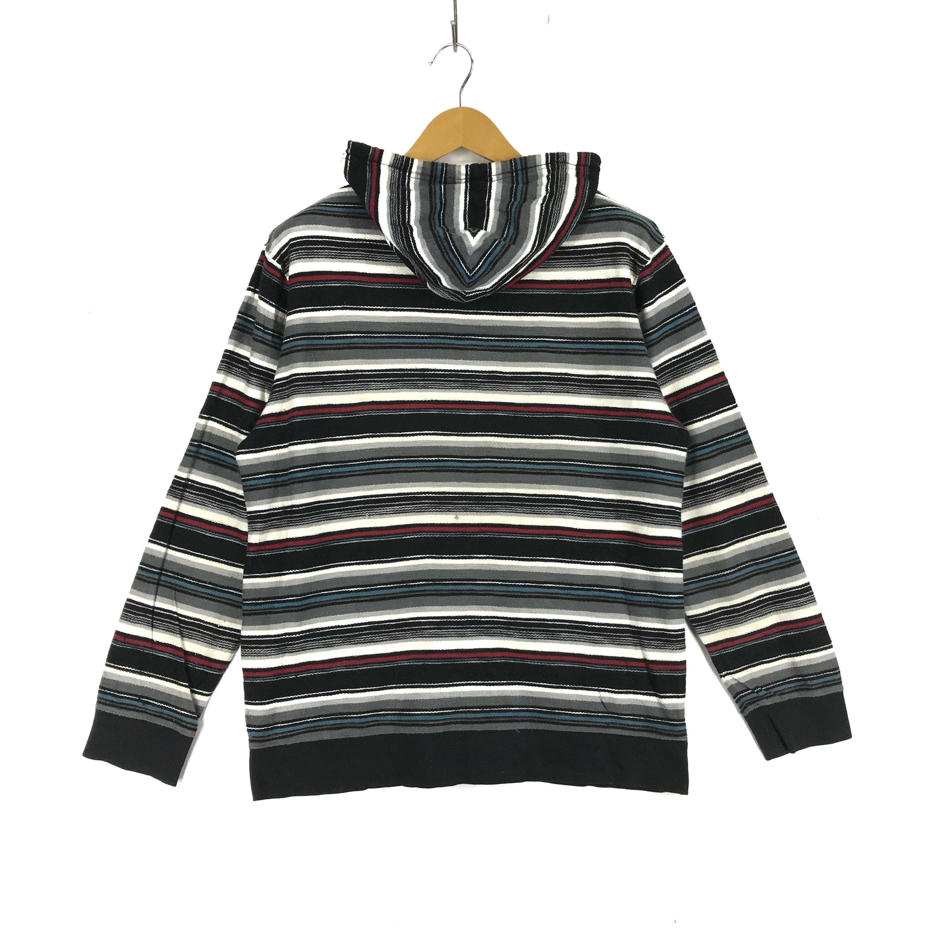 Japanese Brand SORRIDERE Multicolor Stripe Zipper Hoodie #2290-80 Size US M / EU 48-50 / 2 - 8 Thumbnail