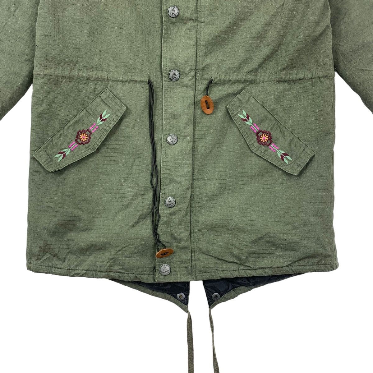 Japanese Brand Vintage Titicaca Aztec Parka Hoodie Fish Tail Jacket Size US M / EU 48-50 / 2 - 3 Thumbnail