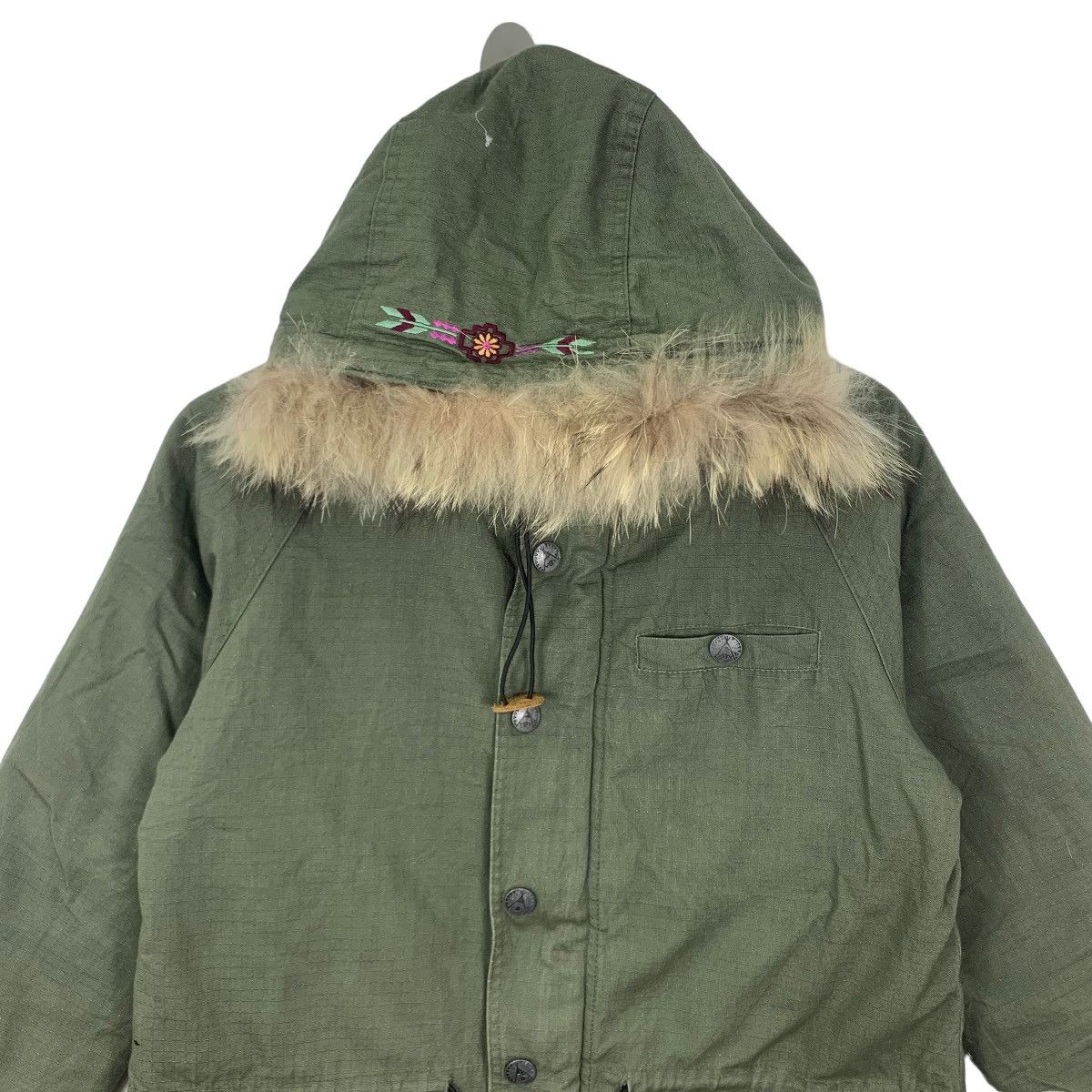 Japanese Brand Vintage Titicaca Aztec Parka Hoodie Fish Tail Jacket Size US M / EU 48-50 / 2 - 2 Thumbnail