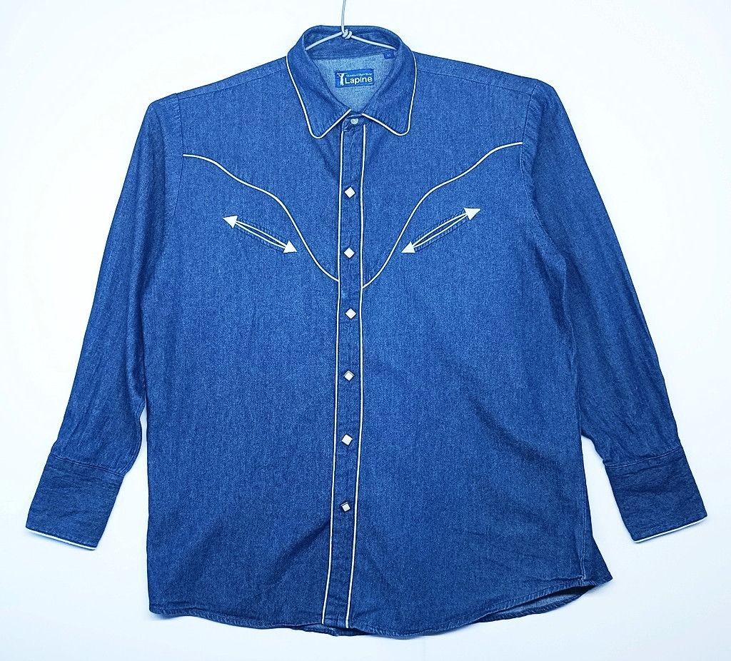 LAPINE western smile denim design square button