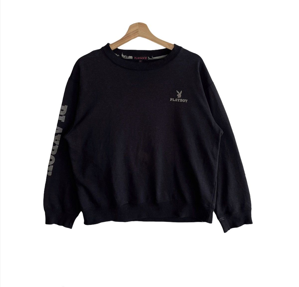 Playboy Vintage Playboy Spellout Embroidered Big Logo Sweatshirt Size US M / EU 48-50 / 2 - 2 Thumbnail