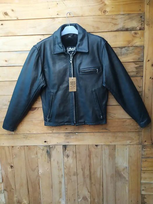 Schott SCHOTT NYC 642 LEATHER SINGLE RIDER JACKET | Grailed