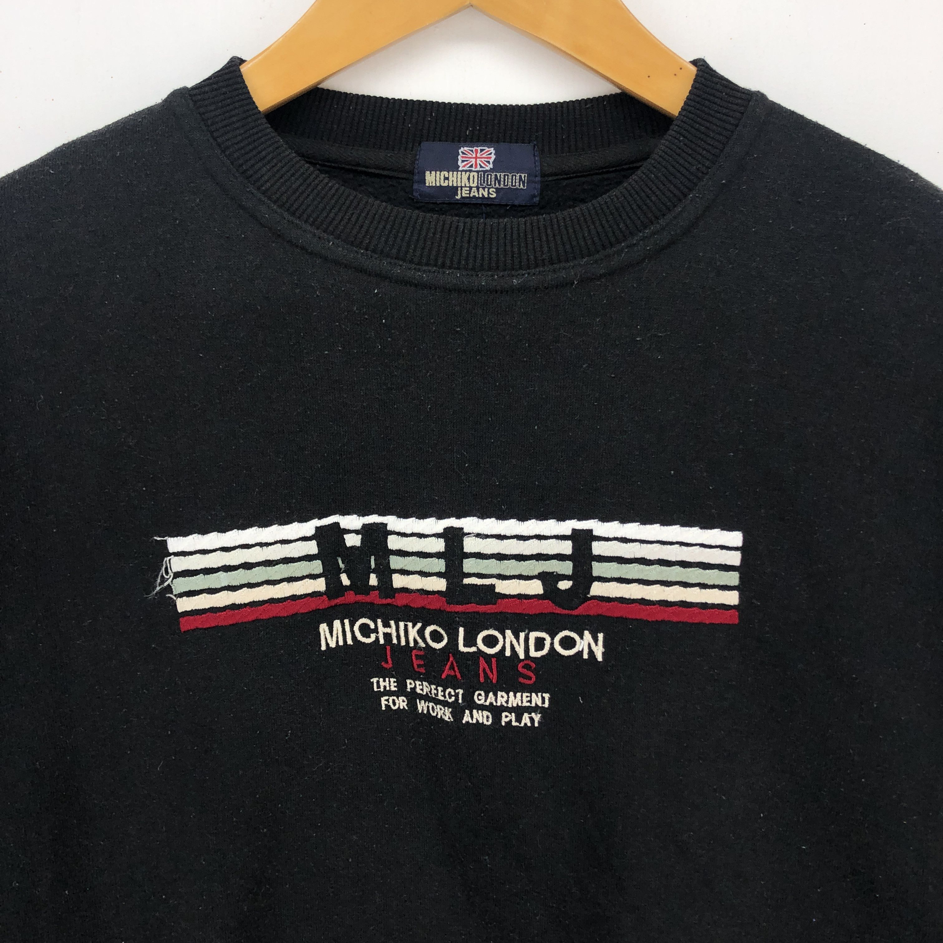 Japanese Brand MICHIKO LONDON JEANS Crew Neck Sweatshirt #1351-48 Size US L / EU 52-54 / 3 - 2 Thumbnail