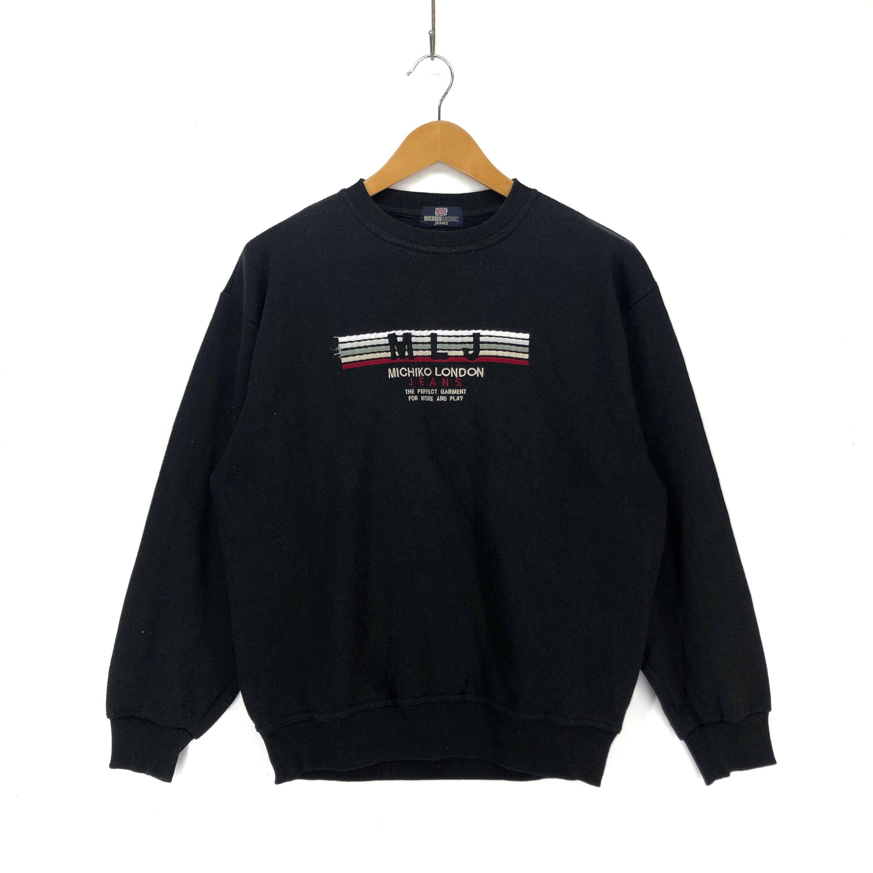 Japanese Brand MICHIKO LONDON JEANS Crew Neck Sweatshirt #1351-48 Size US L / EU 52-54 / 3 - 1 Thumbnail