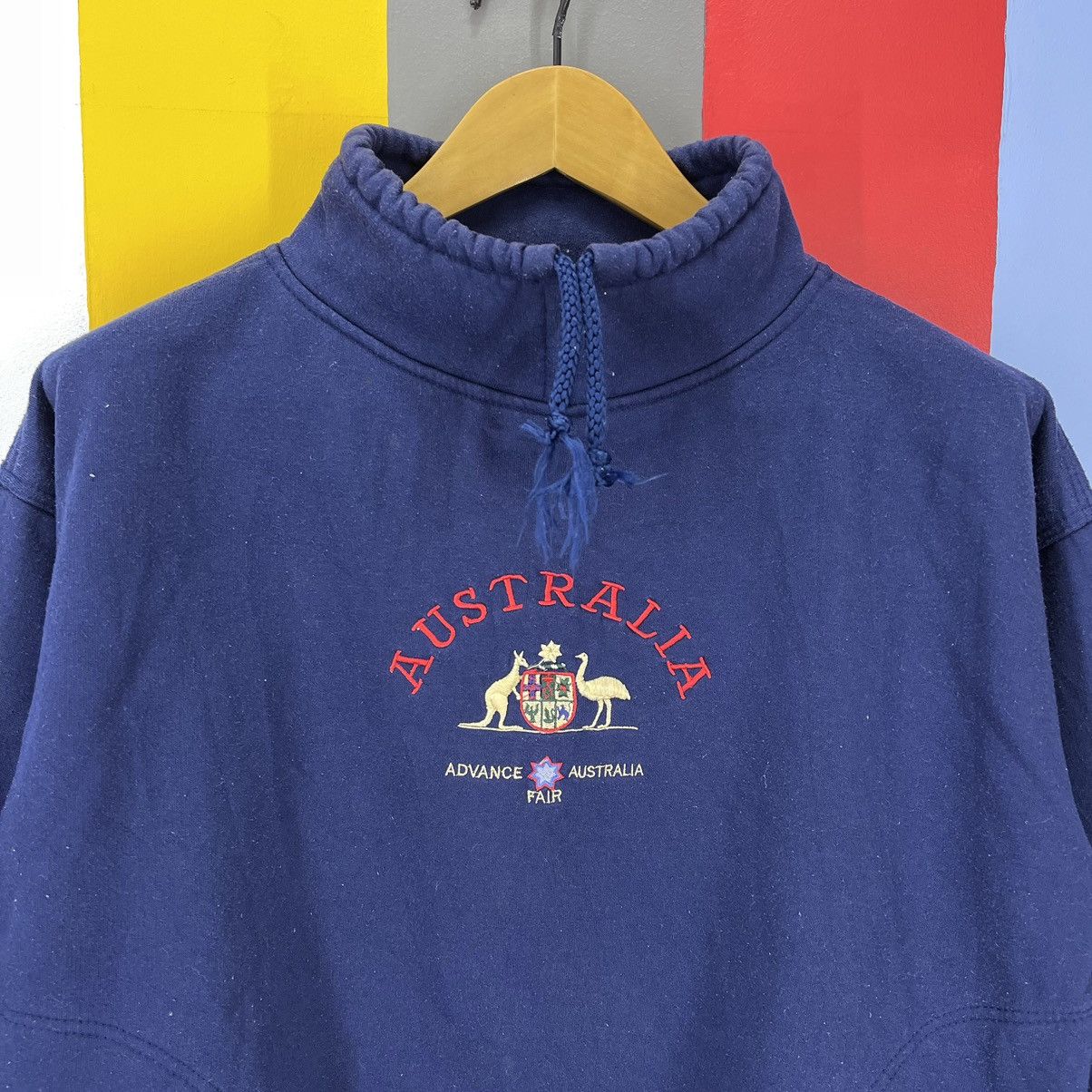 Vintage 90s Vintage AUSTRALIA Turtle Neck Sweatshirt #1130/AN Size M / US 6-8 / IT 42-44 - 2 Thumbnail