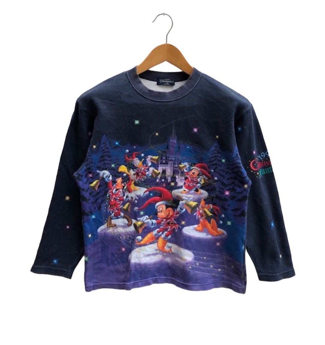 Disney 90s CHRISTMAS FANTASY TOKYO DISNEYLAND Sweatshirt #0380-08 Size S / US 4 / IT 40 - 1 Thumbnail