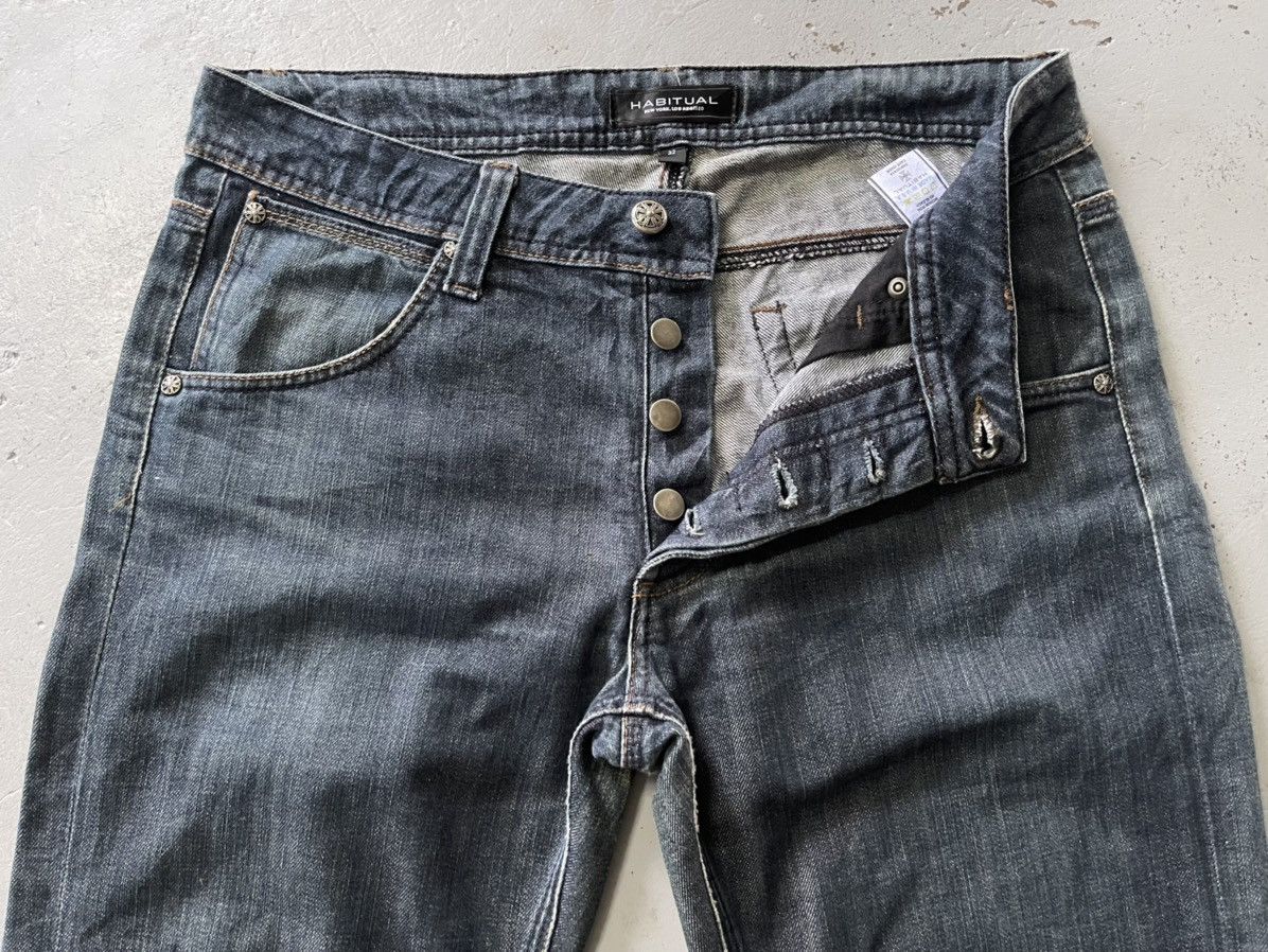 Vintage Vintage Habitual Independent Logo Made in usa Denim Pants Size US 34 / EU 50 - 11 Thumbnail