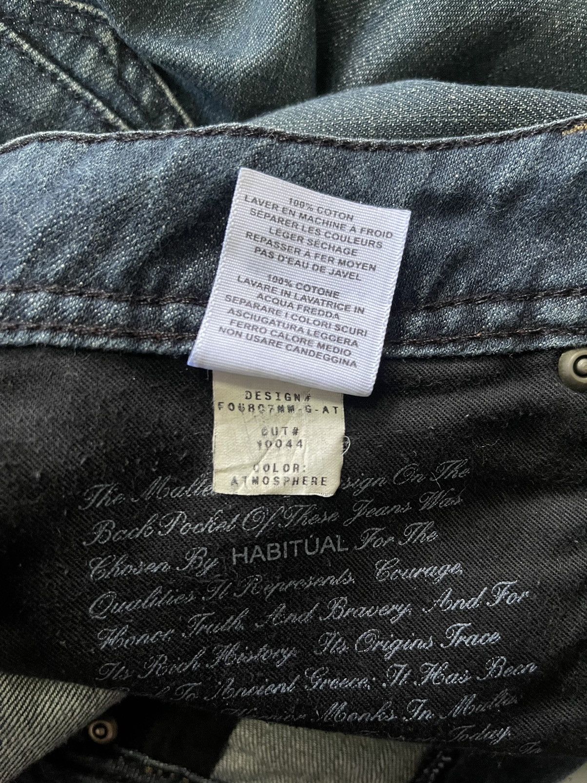 Vintage Vintage Habitual Independent Logo Made in usa Denim Pants Size US 34 / EU 50 - 13 Thumbnail