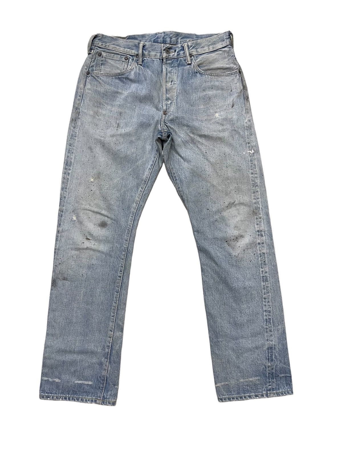 Edwin Vintage Edwin Thrashed Buckle Back Selvedge Denim Size US 32 / EU 48 - 1 Thumbnail