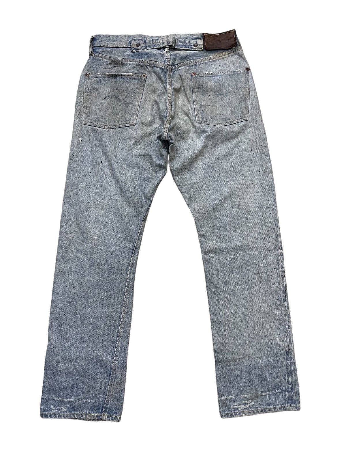 Edwin Vintage Edwin Thrashed Buckle Back Selvedge Denim Size US 32 / EU 48 - 2 Thumbnail