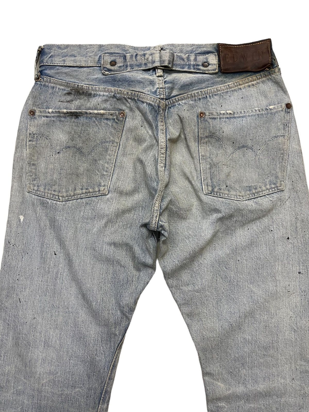 Edwin Vintage Edwin Thrashed Buckle Back Selvedge Denim Size US 32 / EU 48 - 3 Thumbnail