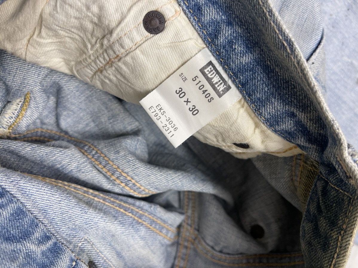 Edwin Vintage Edwin Thrashed Buckle Back Selvedge Denim Size US 32 / EU 48 - 12 Thumbnail