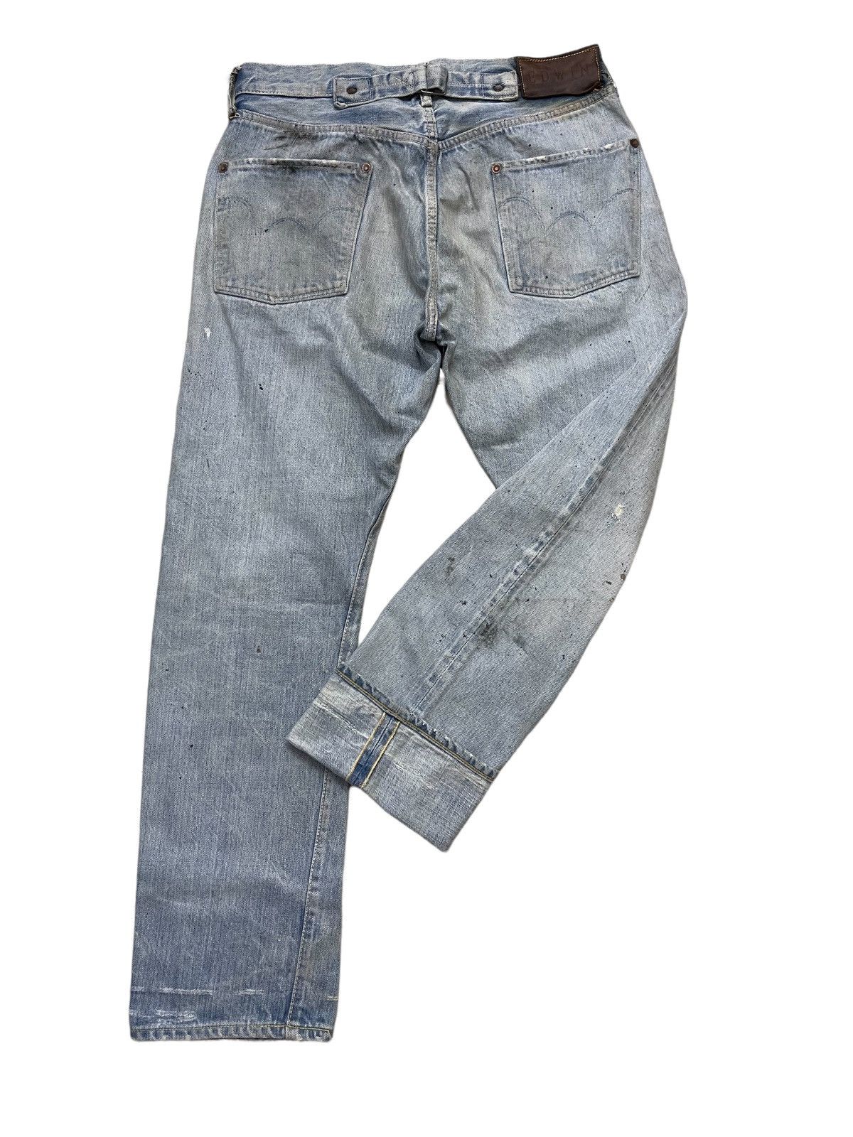 Edwin Vintage Edwin Thrashed Buckle Back Selvedge Denim Size US 32 / EU 48 - 6 Thumbnail