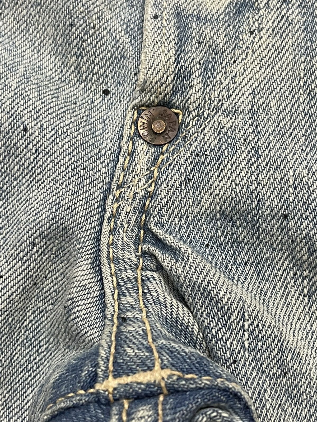 Edwin Vintage Edwin Thrashed Buckle Back Selvedge Denim Size US 32 / EU 48 - 11 Thumbnail
