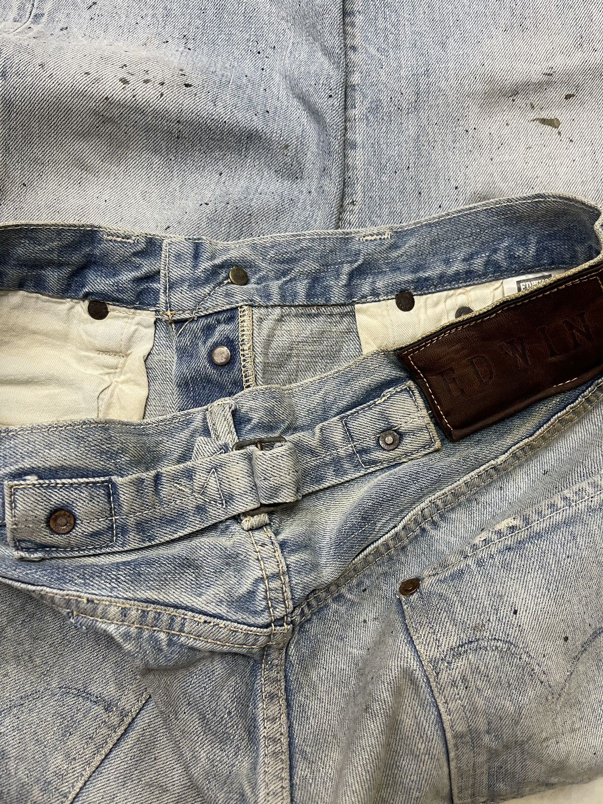Edwin Vintage Edwin Thrashed Buckle Back Selvedge Denim Size US 32 / EU 48 - 10 Thumbnail