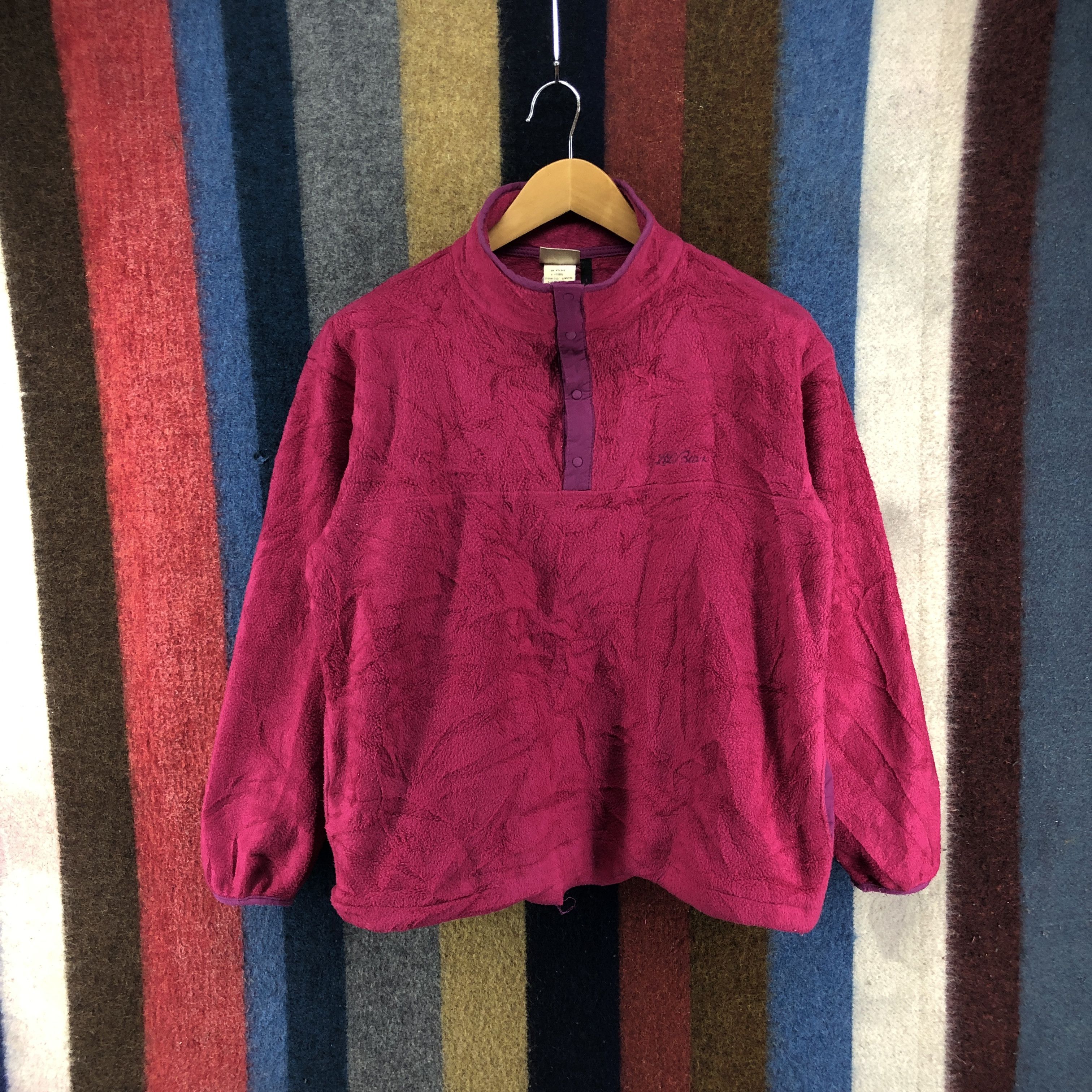 L.L. Bean 90s Vintage L.L BEAN Turtle Neck Fleece #050/C Size S / US 4 / IT 40 - 1 Thumbnail
