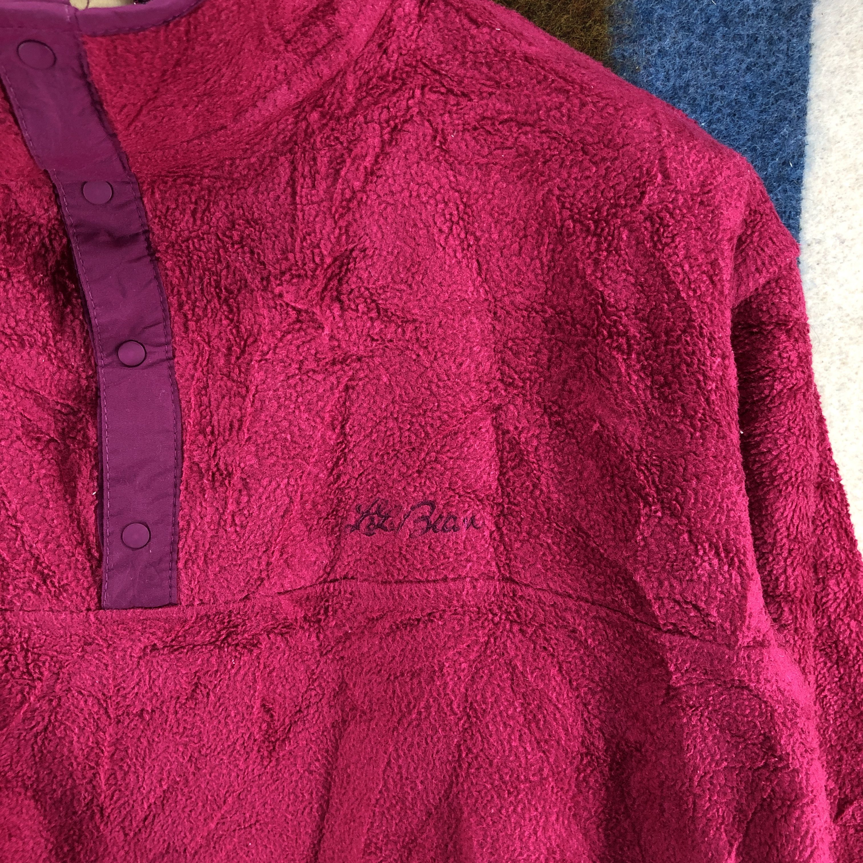L.L. Bean 90s Vintage L.L BEAN Turtle Neck Fleece #050/C Size S / US 4 / IT 40 - 2 Thumbnail