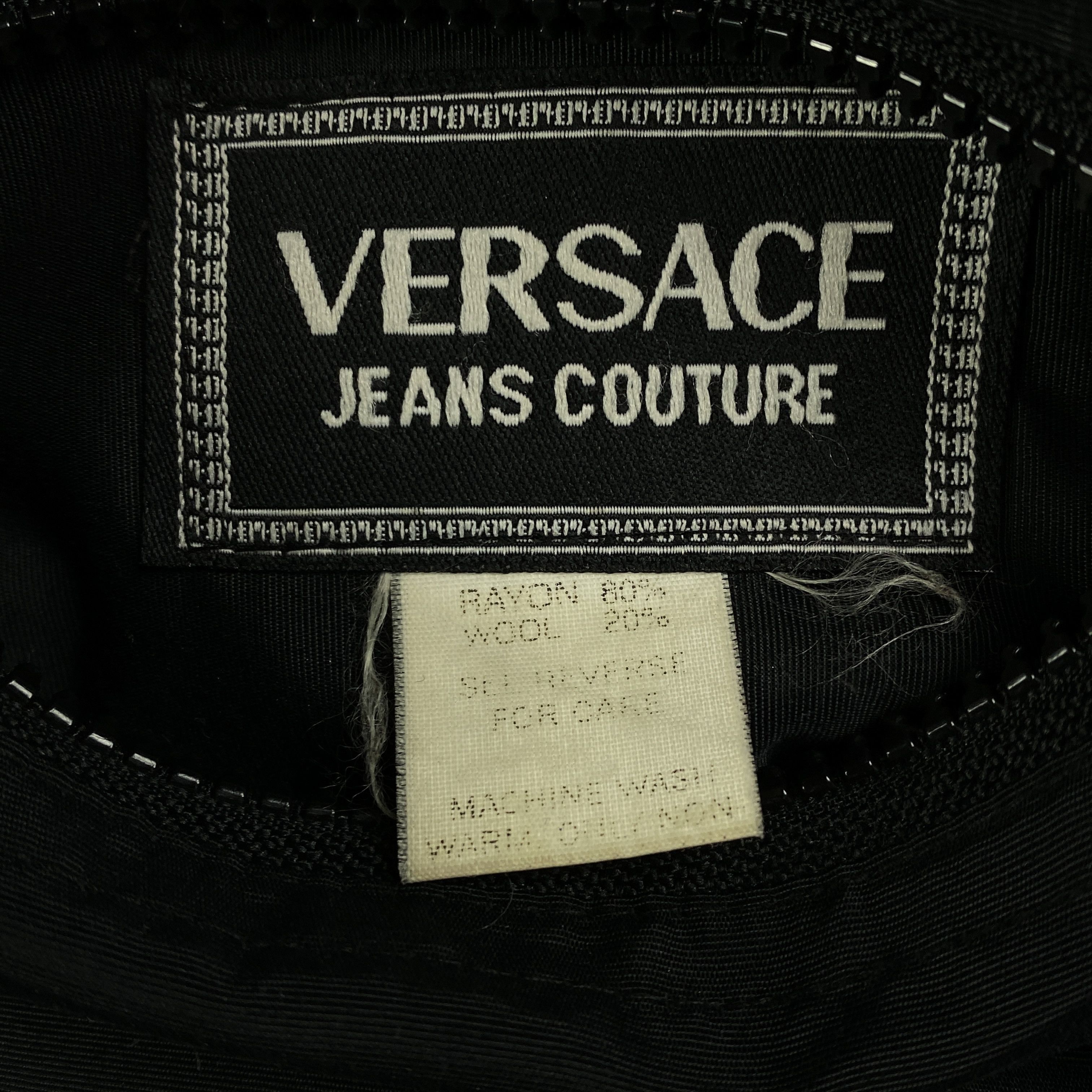 Versace × Versace Jeans Couture × Vintage Reversible Jacket Versace Jeans Couture Big Logo Size XL Size US XL / EU 56 / 4 - 14 Thumbnail