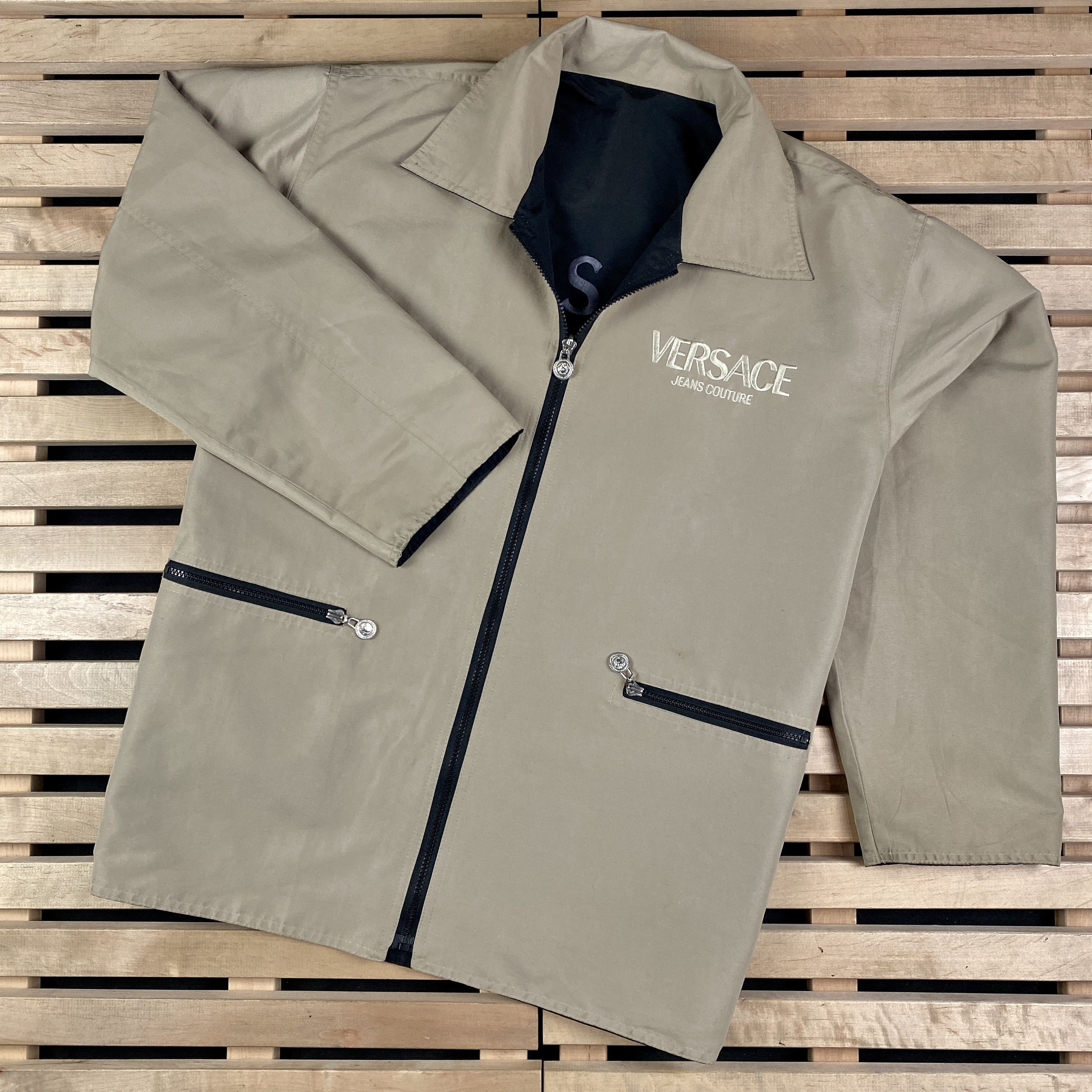 Versace × Versace Jeans Couture × Vintage Reversible Jacket Versace Jeans Couture Big Logo Size XL Size US XL / EU 56 / 4 - 2 Thumbnail
