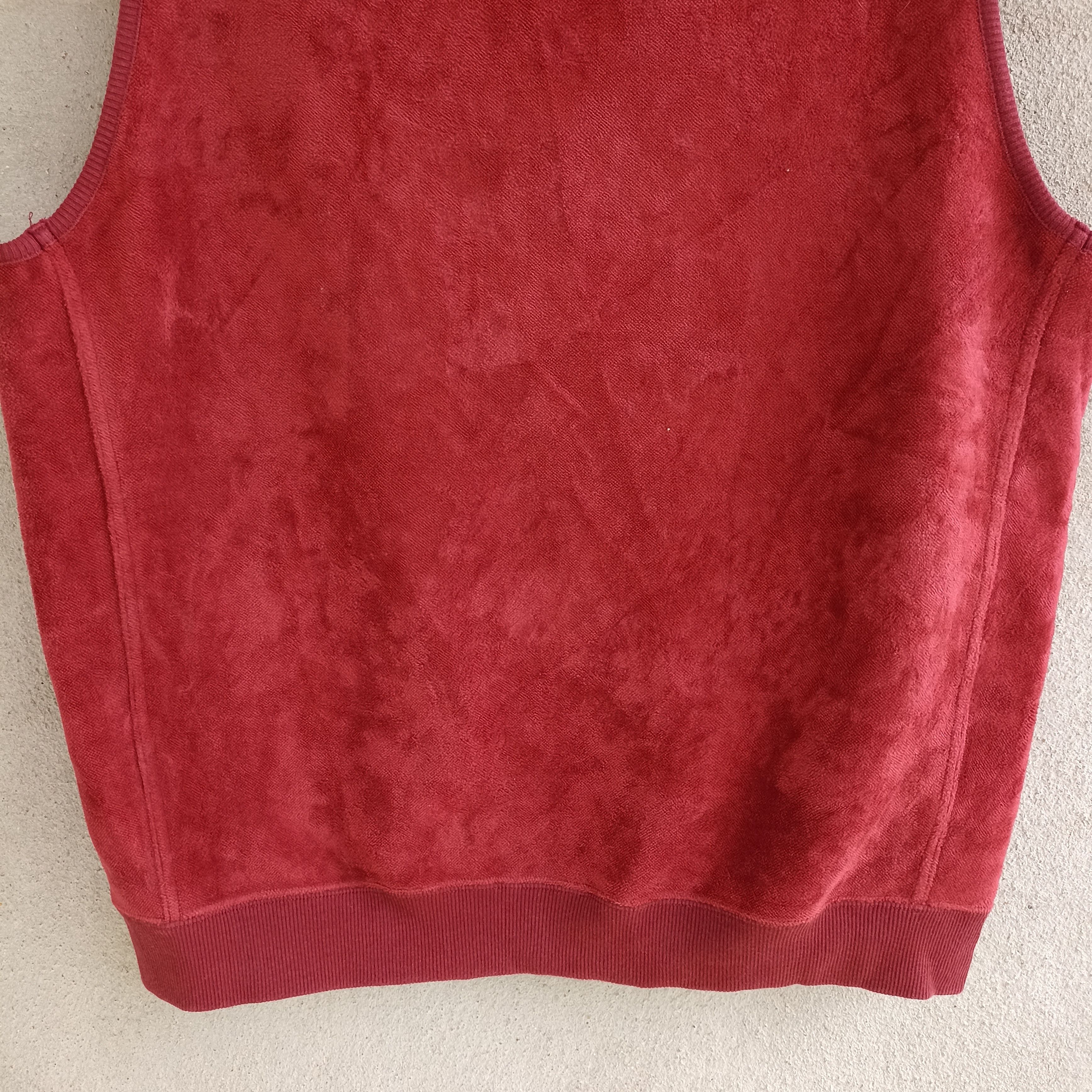 Lacoste Crocodile Embroidery Logo Marron Fleece Vest Size US L / EU 52-54 / 3 - 12 Thumbnail
