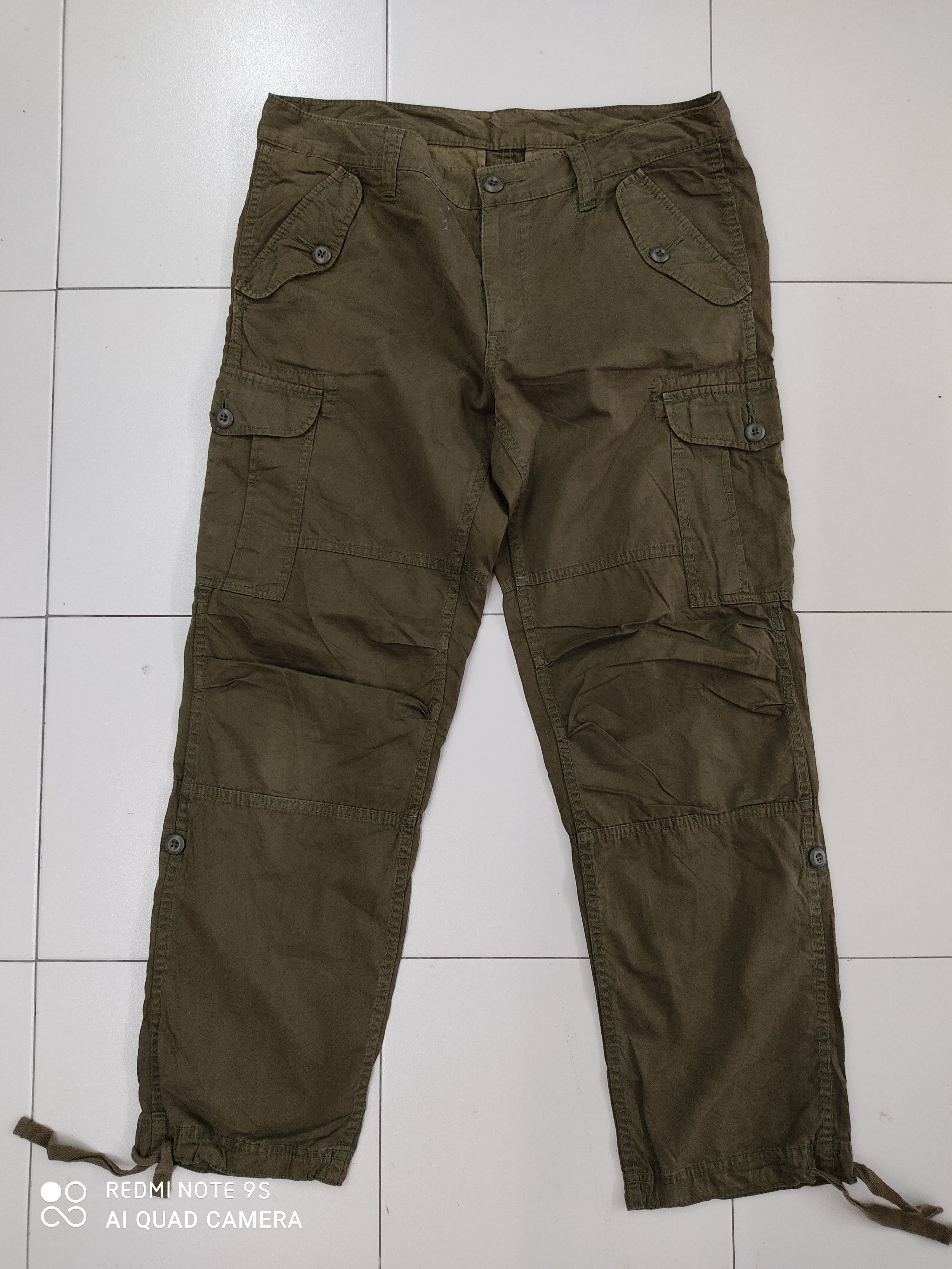 Japanese Brand Green Military Multipocket Utility Cargo Pant Size US 34 / EU 50 - 1 Thumbnail