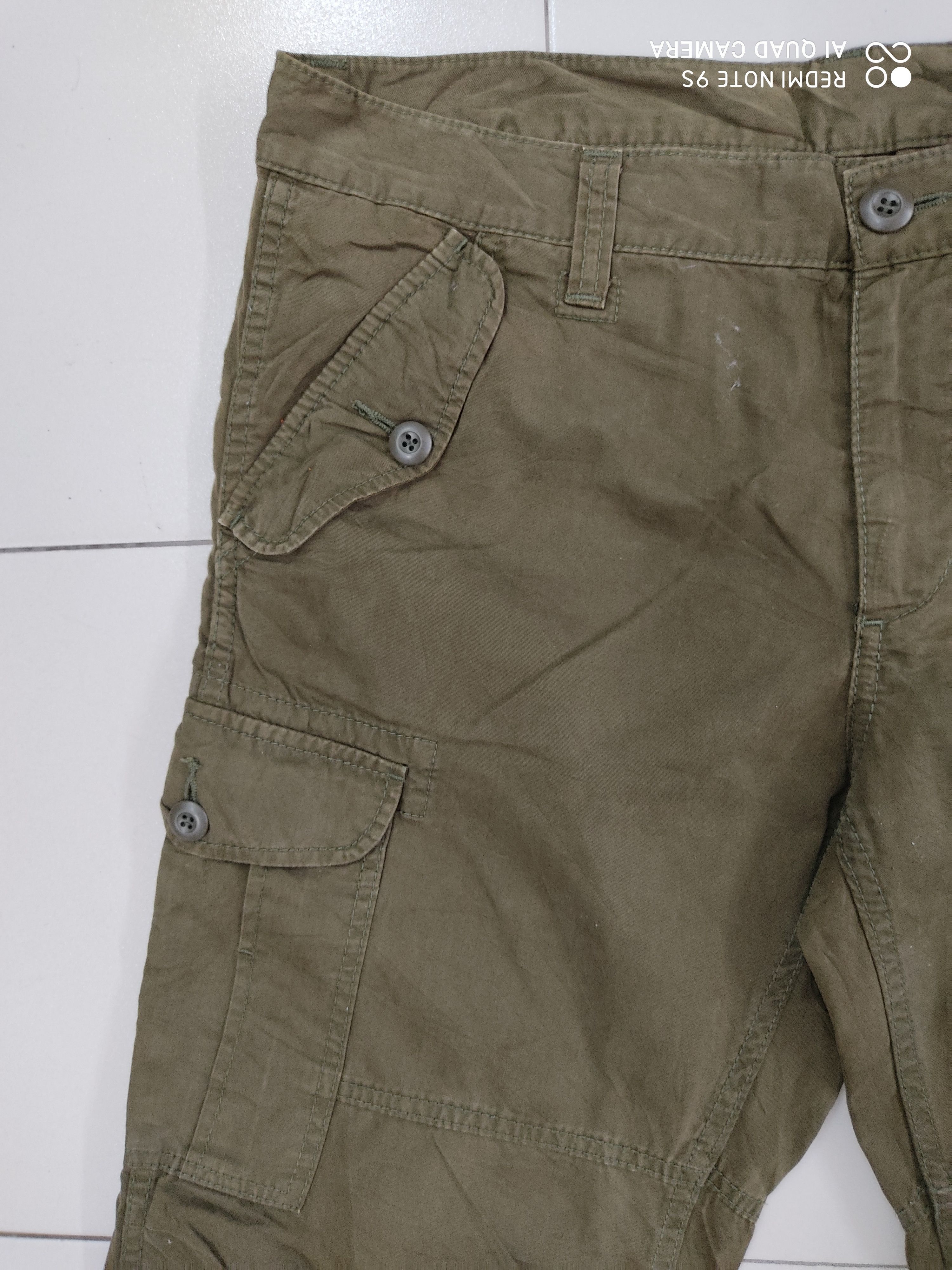 Japanese Brand Green Military Multipocket Utility Cargo Pant Size US 34 / EU 50 - 5 Thumbnail
